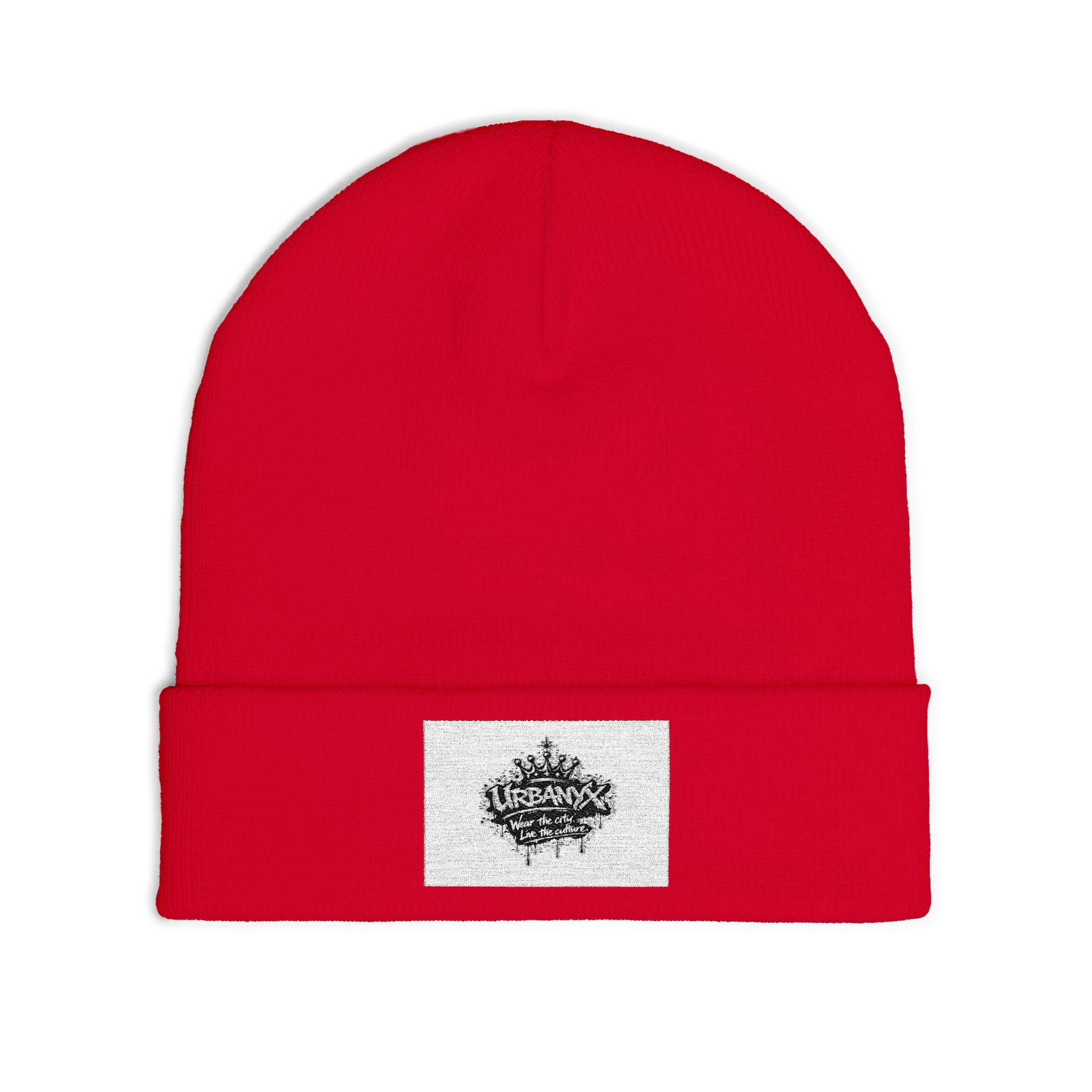 Embroidered Crown Knit Beanie – Vintage Crown Logo Winter Hat