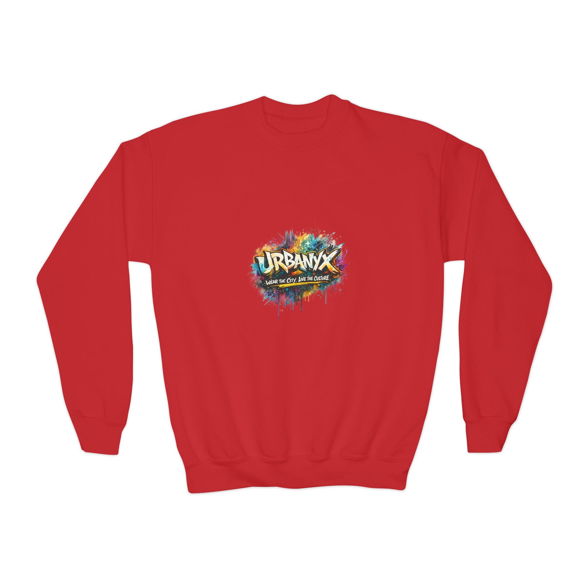 Urbanyx Youth Sweatshirt — 'Urbana' Colorful Graffiti Crewneck