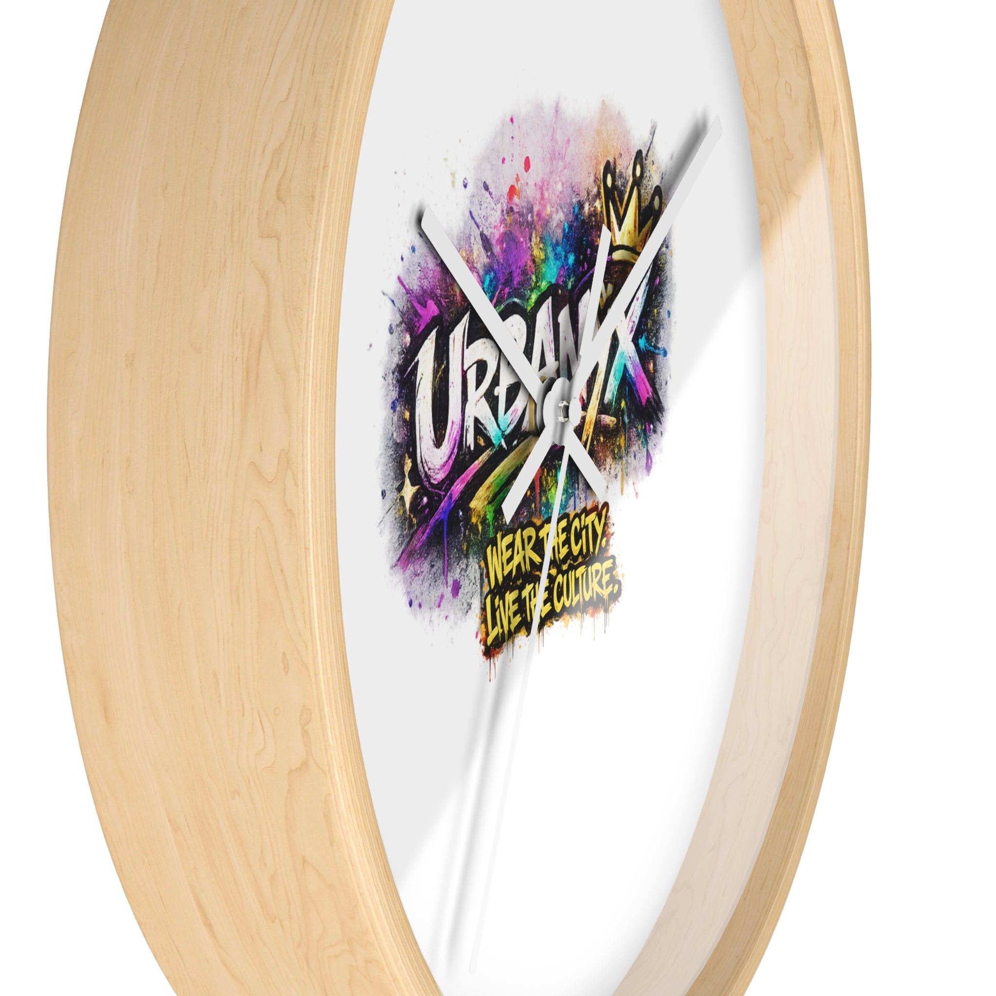 Urbanyx Graffiti Wall Clock — Colorful Street Art Timepiece