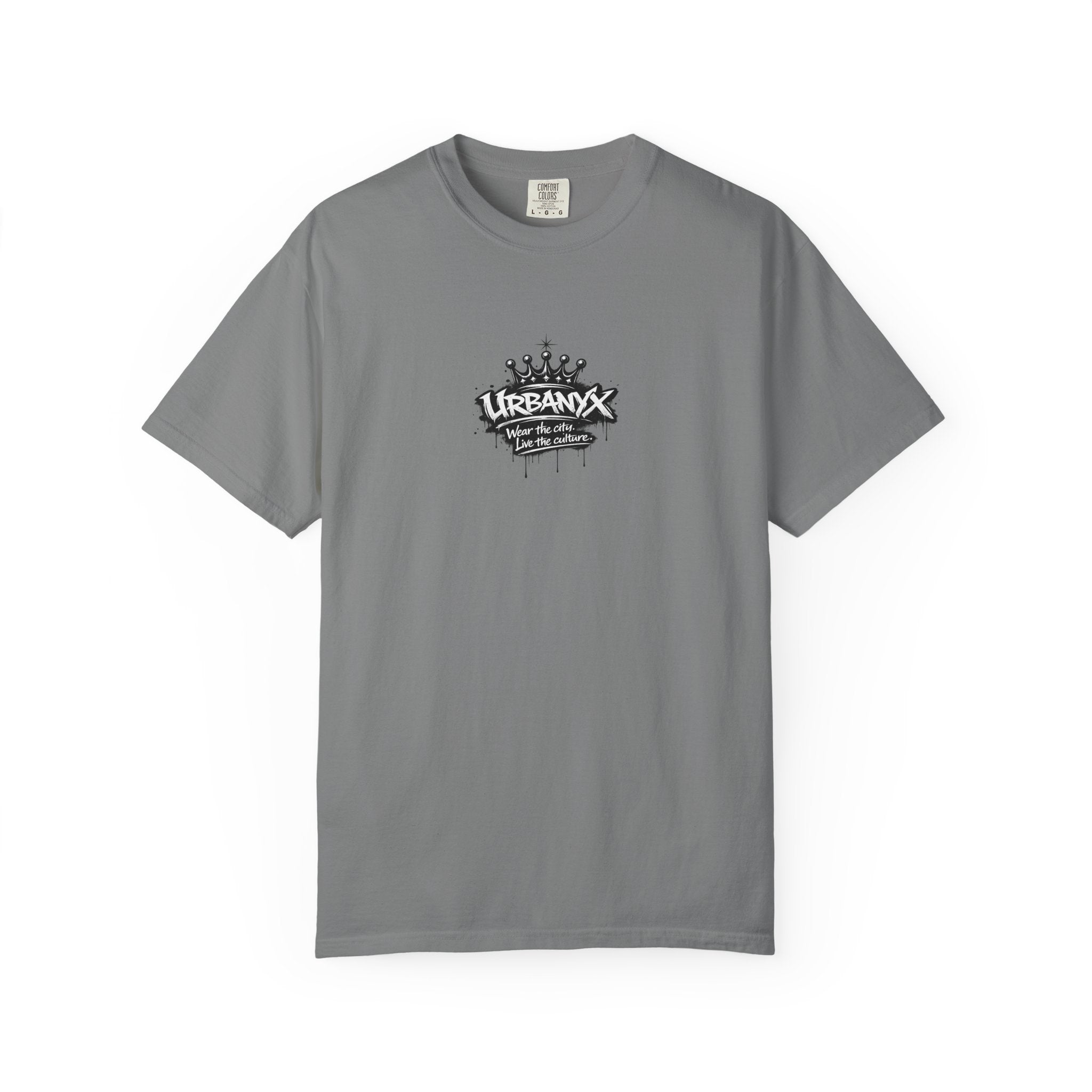 UrbanX Crown Logo T-Shirt — Small Chest Graphic Streetwear Tee