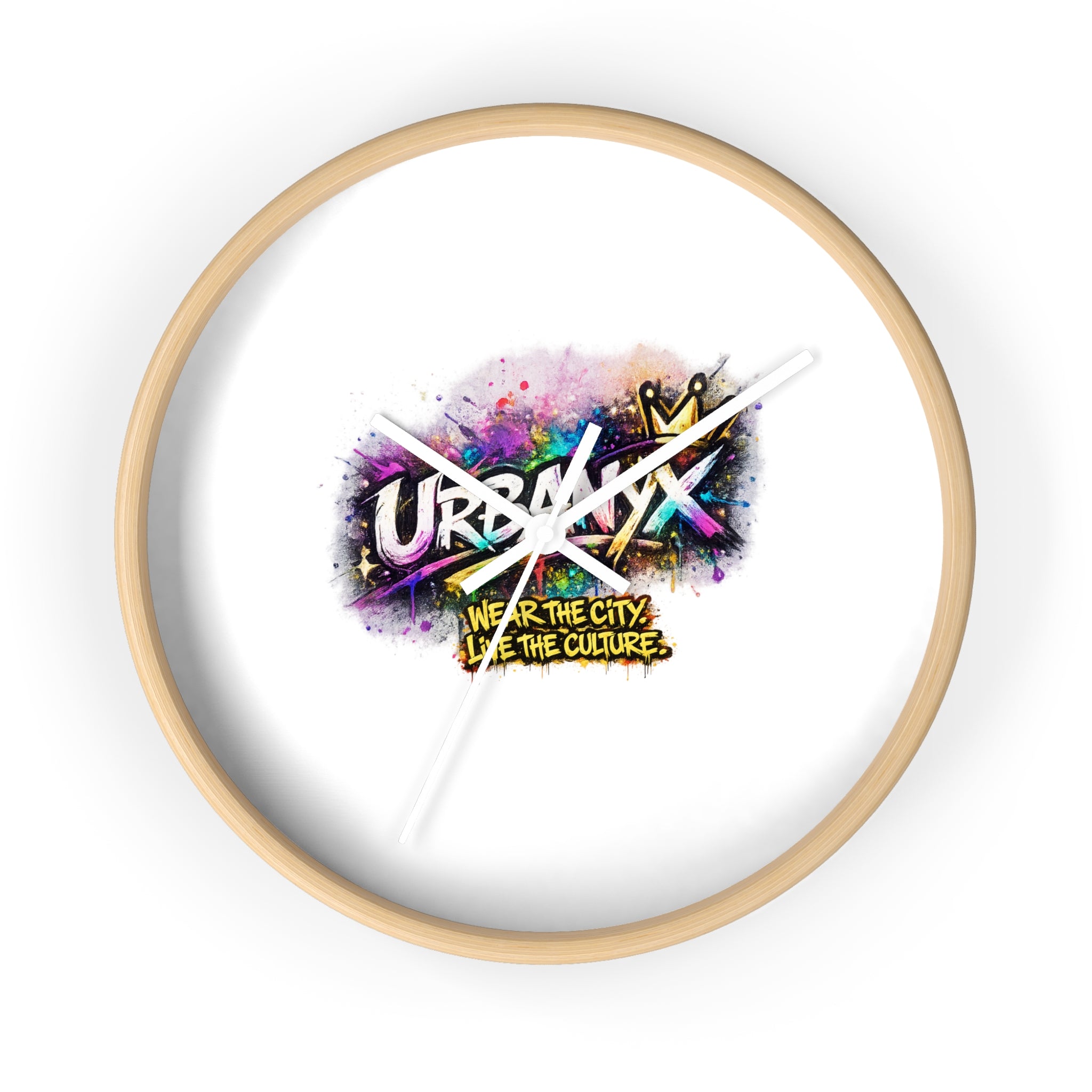 Urbanyx Graffiti Wall Clock — Colorful Street Art Timepiece