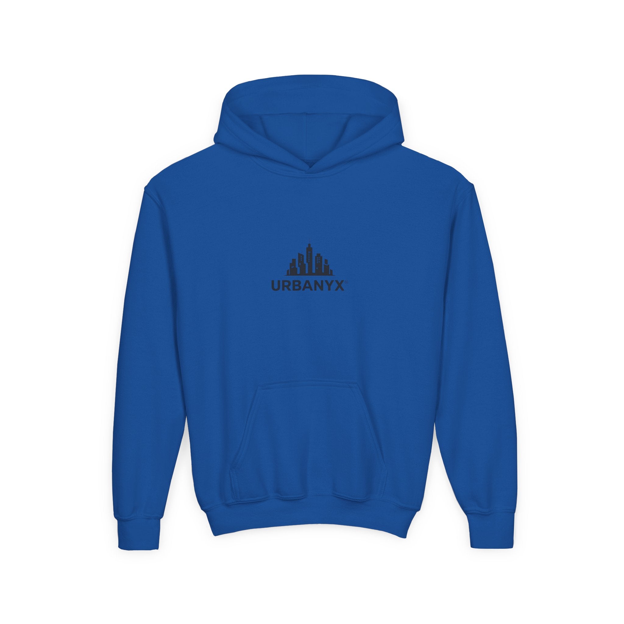 Urbanyx Kids Hoodie — UrbanX Logo Front & Colorful Graffiti Back Youth Sweatshirt