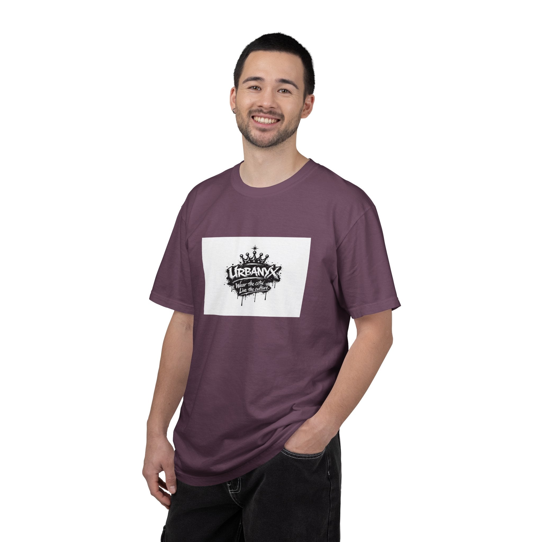 Urban Crown Graphic T-Shirt — "URBANYC" Distressed Logo Tee
