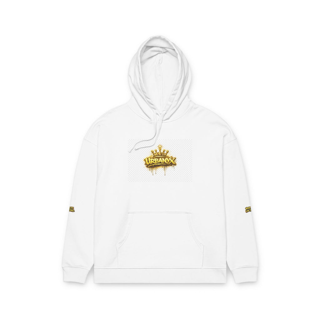 Urbanyx Crown Graffiti Hoodie — "Wear the City, Live the Culture" Organic Relaxed Sweatshirt