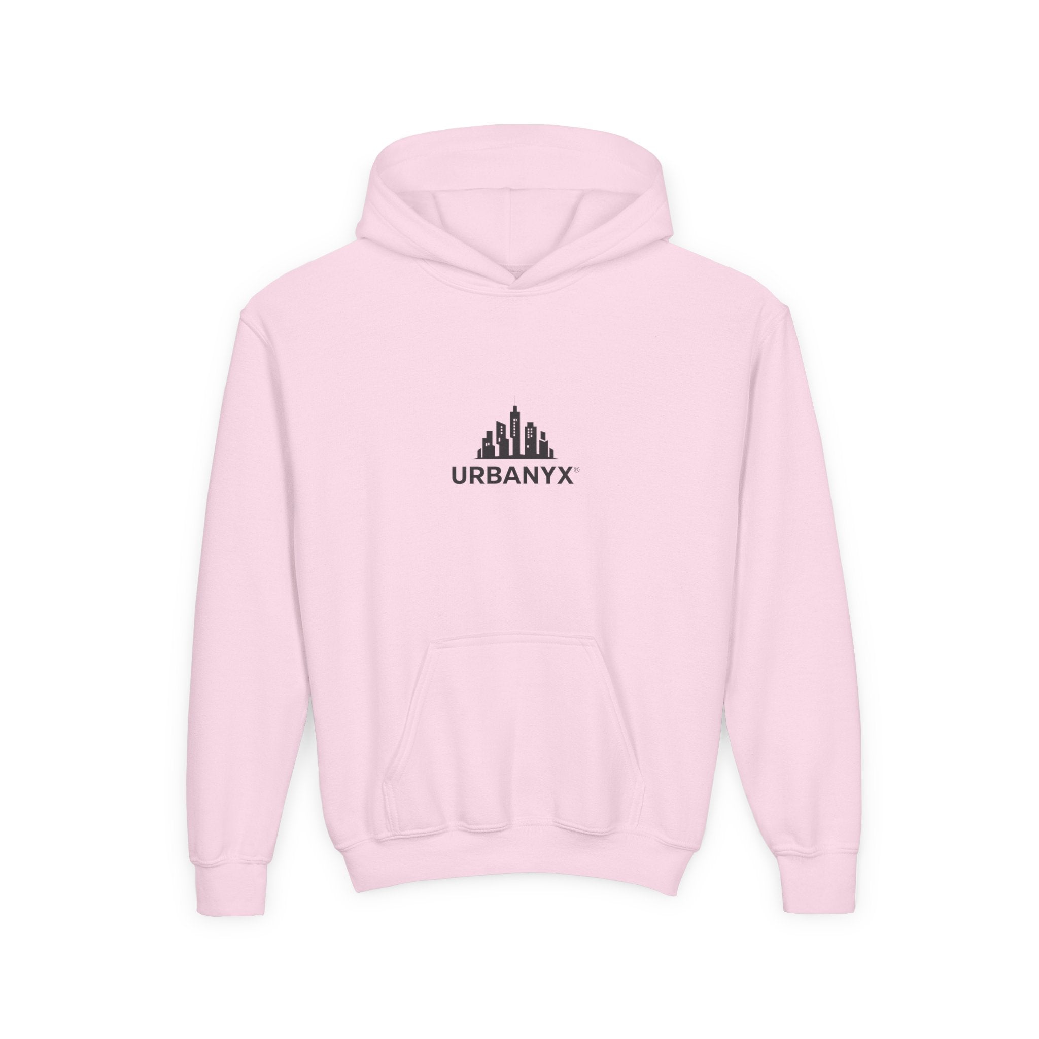Urbanyx Kids Hoodie — UrbanX Logo Front & Colorful Graffiti Back Youth Sweatshirt
