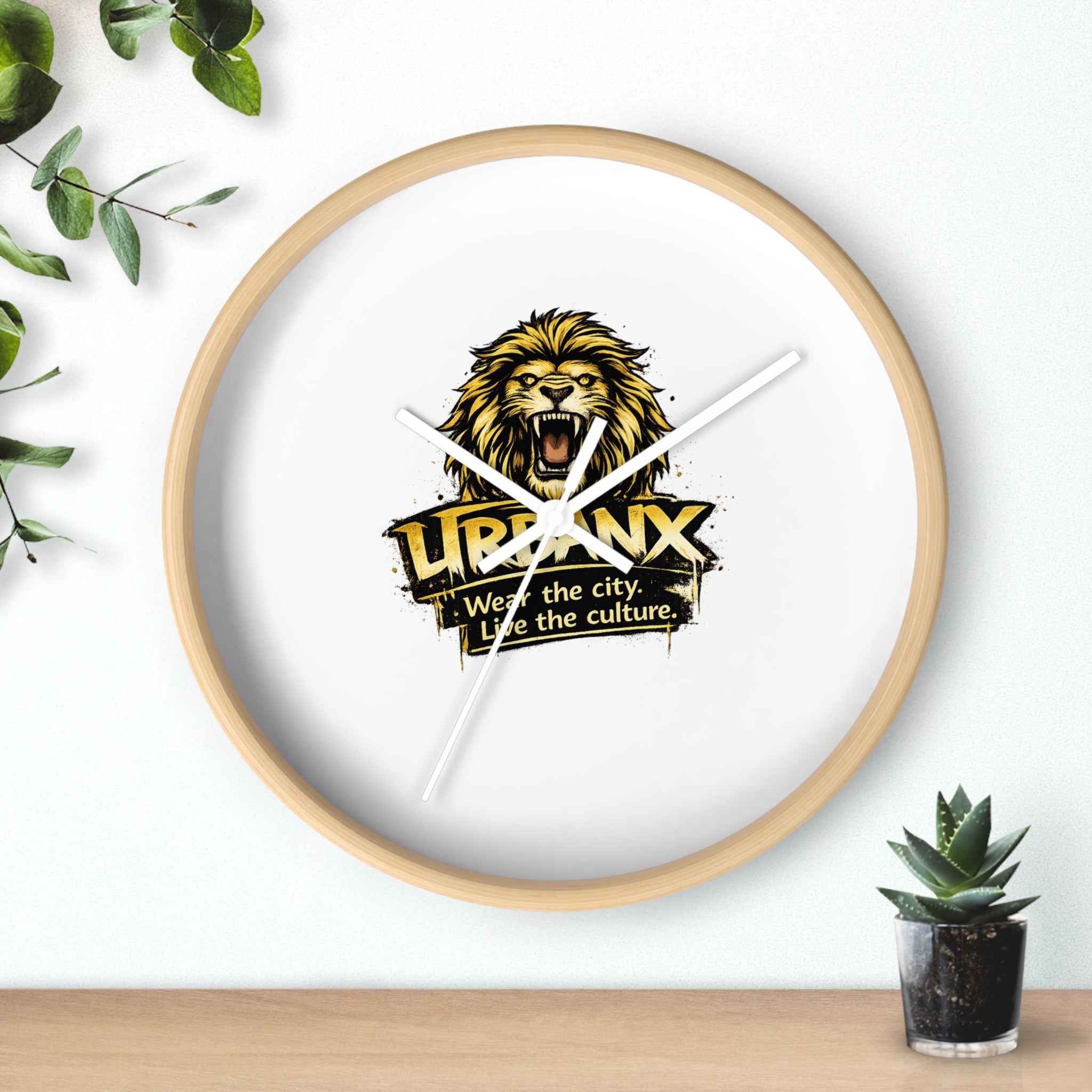 Urbanyx Wall Clock — UrbanX "Wear the city, Live the culture" Decorative Clock