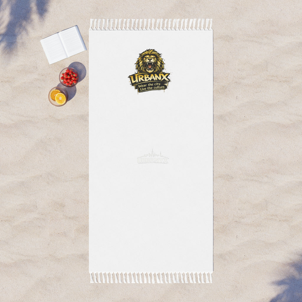 Urbanyv Boho Beach Towel – Urbanx Lion Crest Graphic Beach Towel