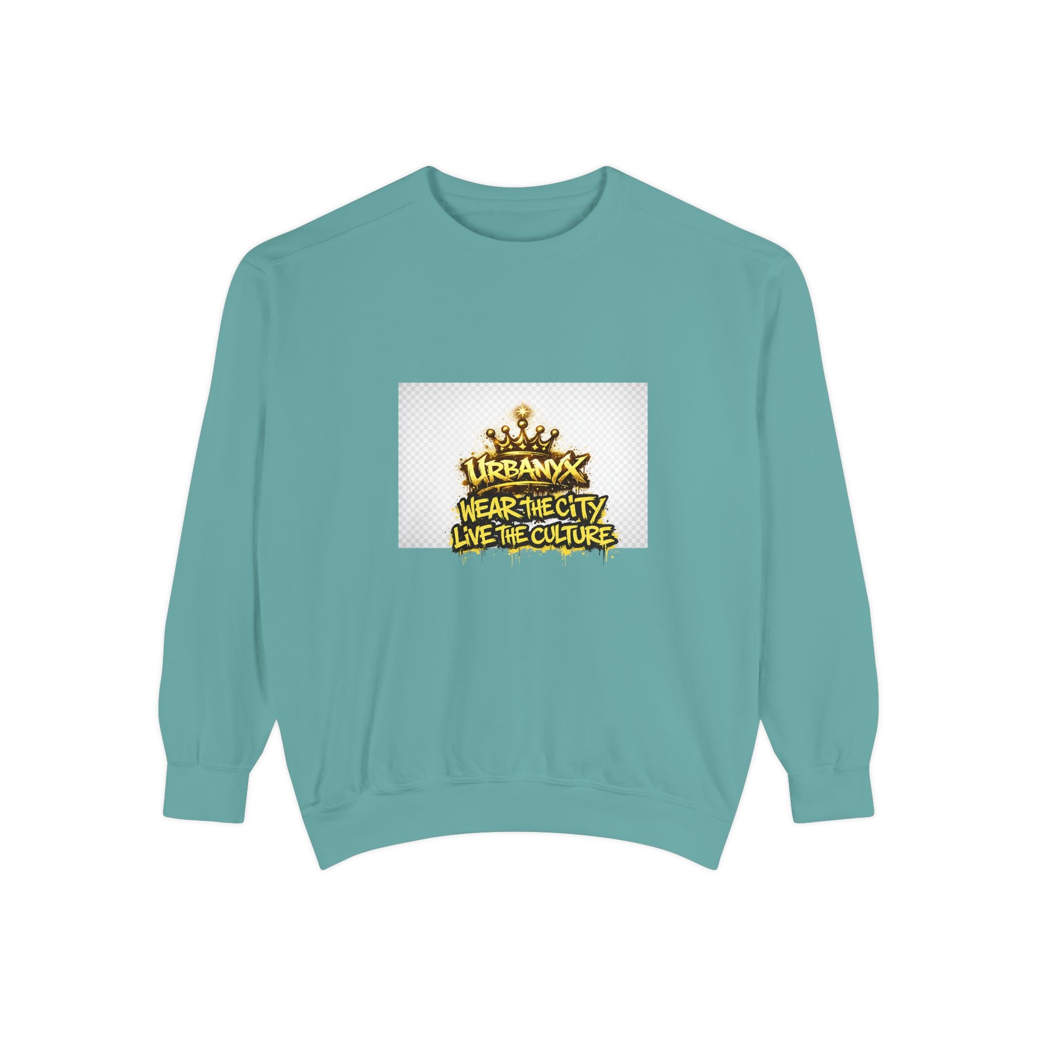 Urbanyx Crown Sweatshirt — "Wear The City Live The Culture" Graphic Crewneck