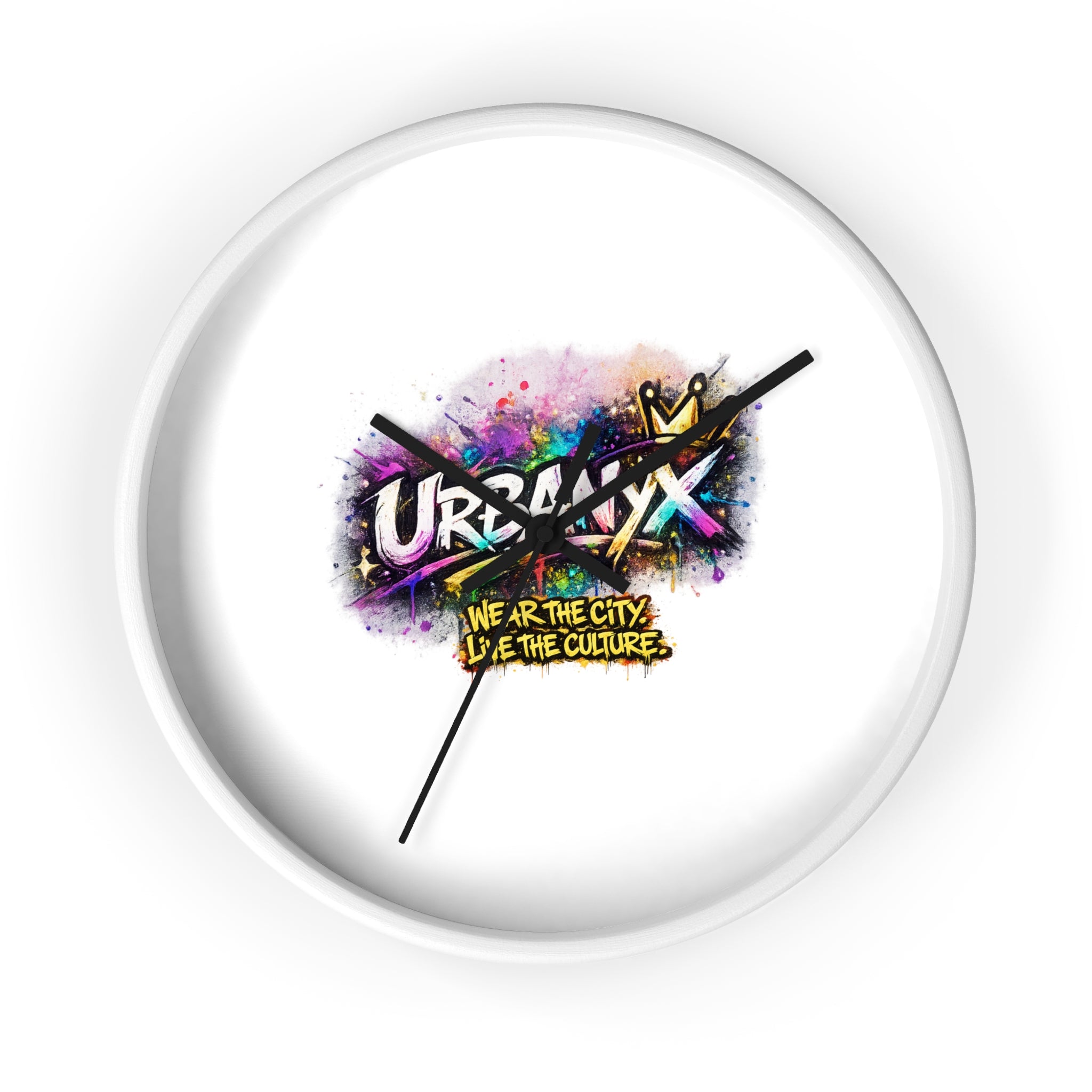 Urbanyx Graffiti Wall Clock — Colorful Street Art Timepiece