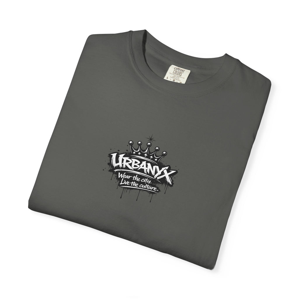 UrbanX Crown Logo T-Shirt — Small Chest Graphic Streetwear Tee