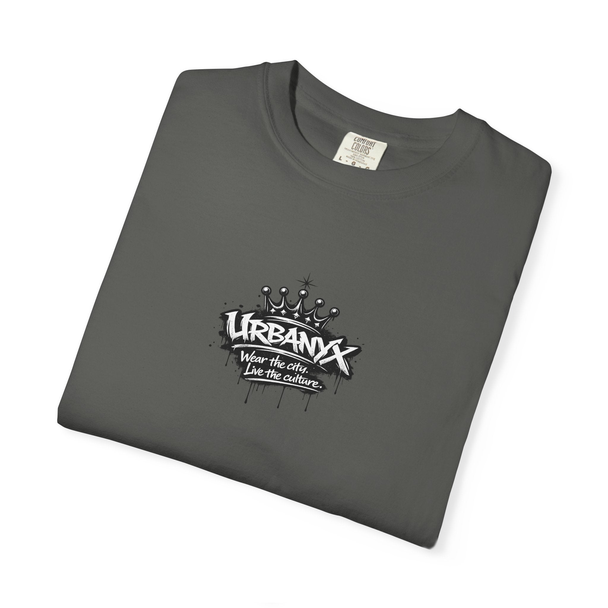 UrbanX Crown Logo T-Shirt — Small Chest Graphic Streetwear Tee