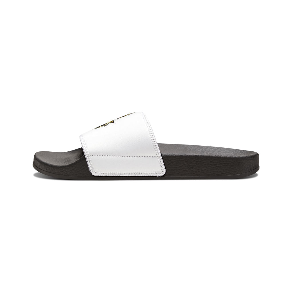 Men's Logo Slide Sandals — Removable Strap Athletic Pool Slides