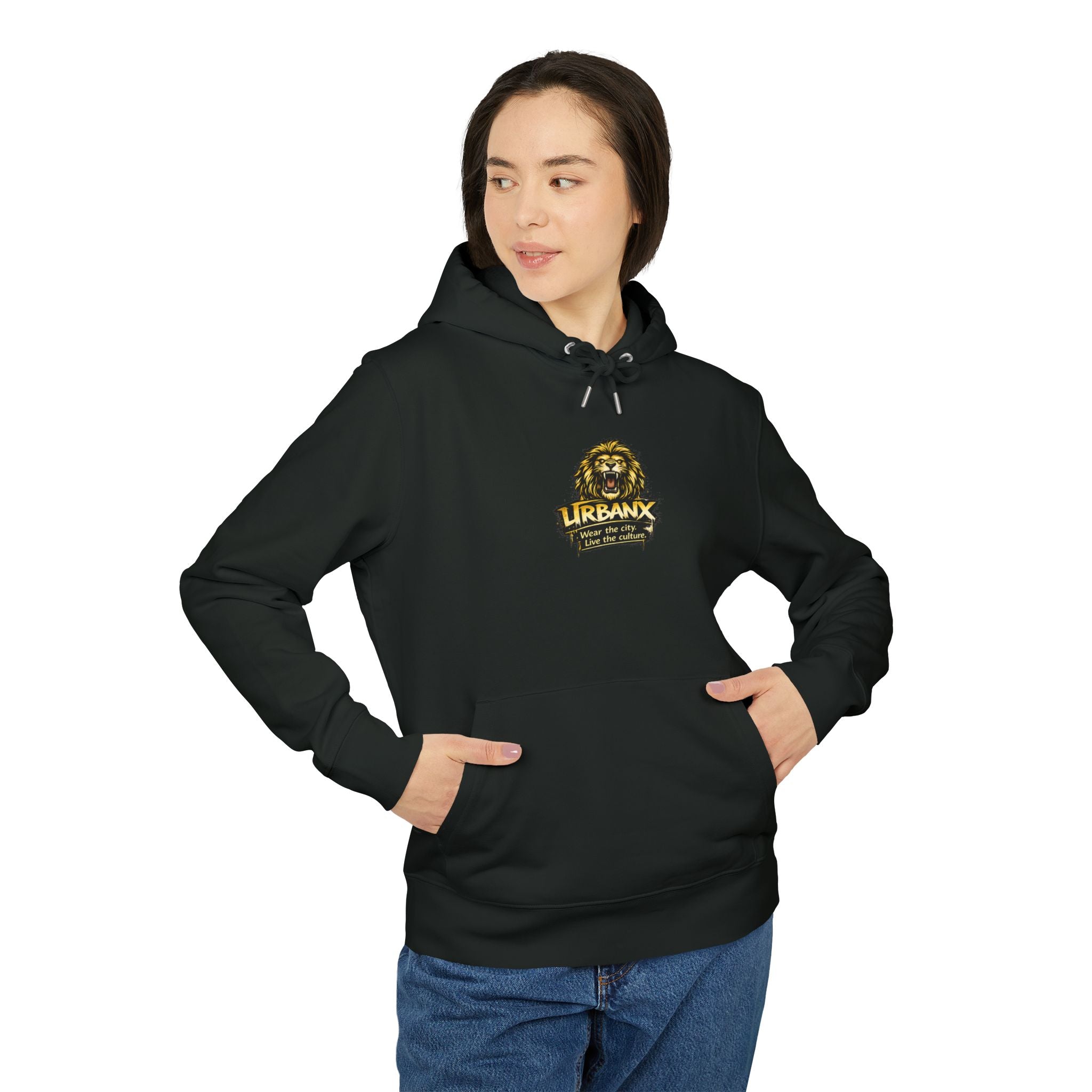 UrbanyX City Lion Graphic Hoodie — "Wear the City, Live the Culture"