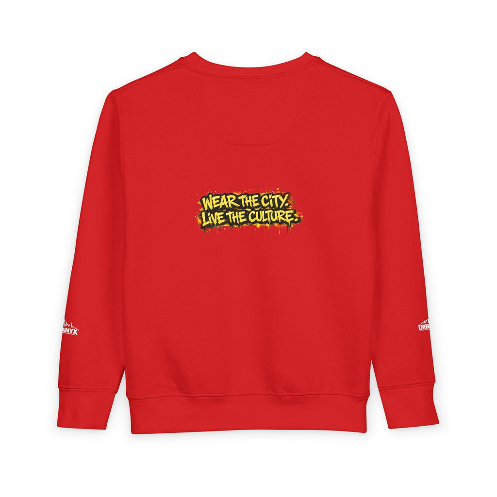 Urbanyx Toddler Sweatshirt — 'Wear the City, Live the Culture' Urban Kids Crewneck
