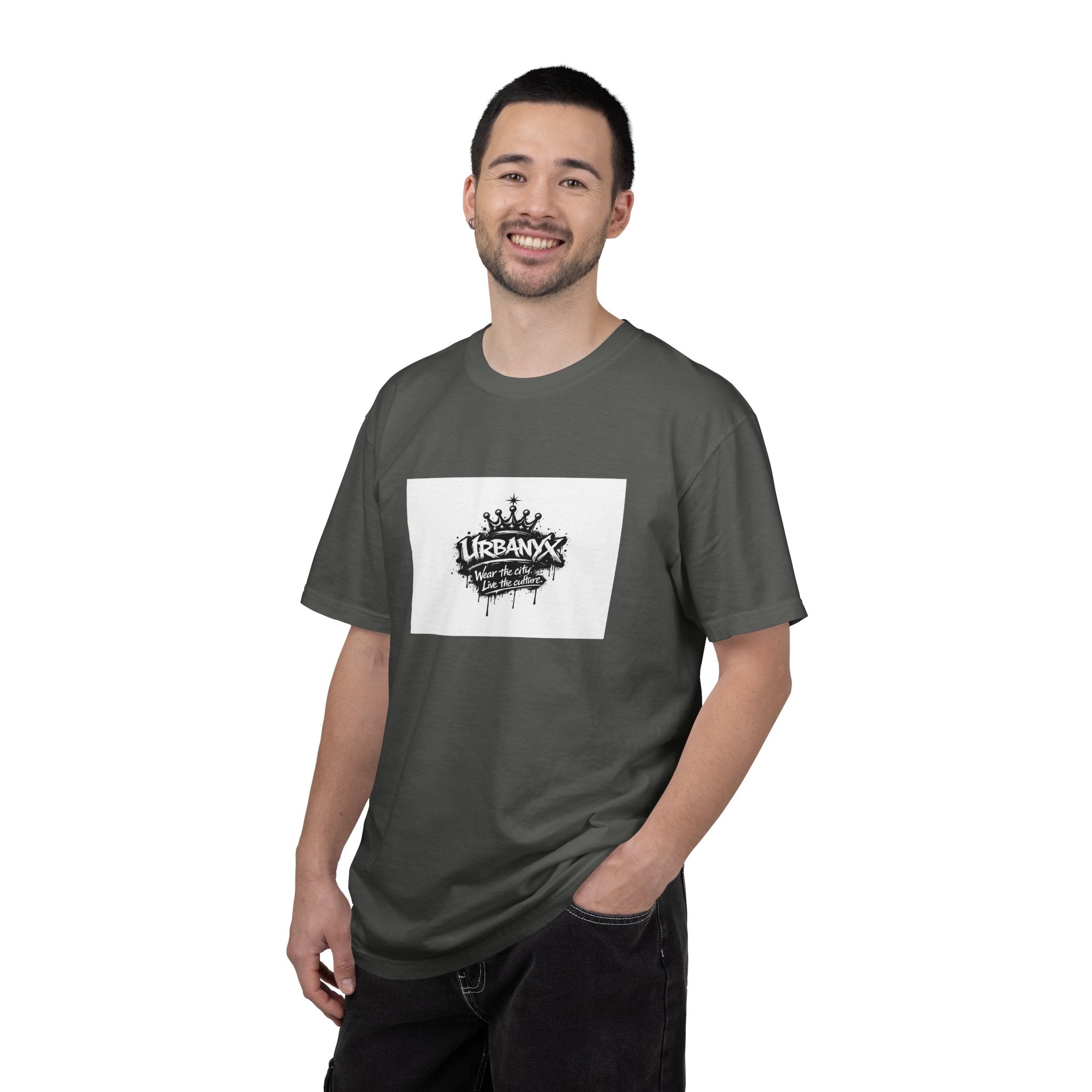 Urban Crown Graphic T-Shirt — "URBANYC" Distressed Logo Tee