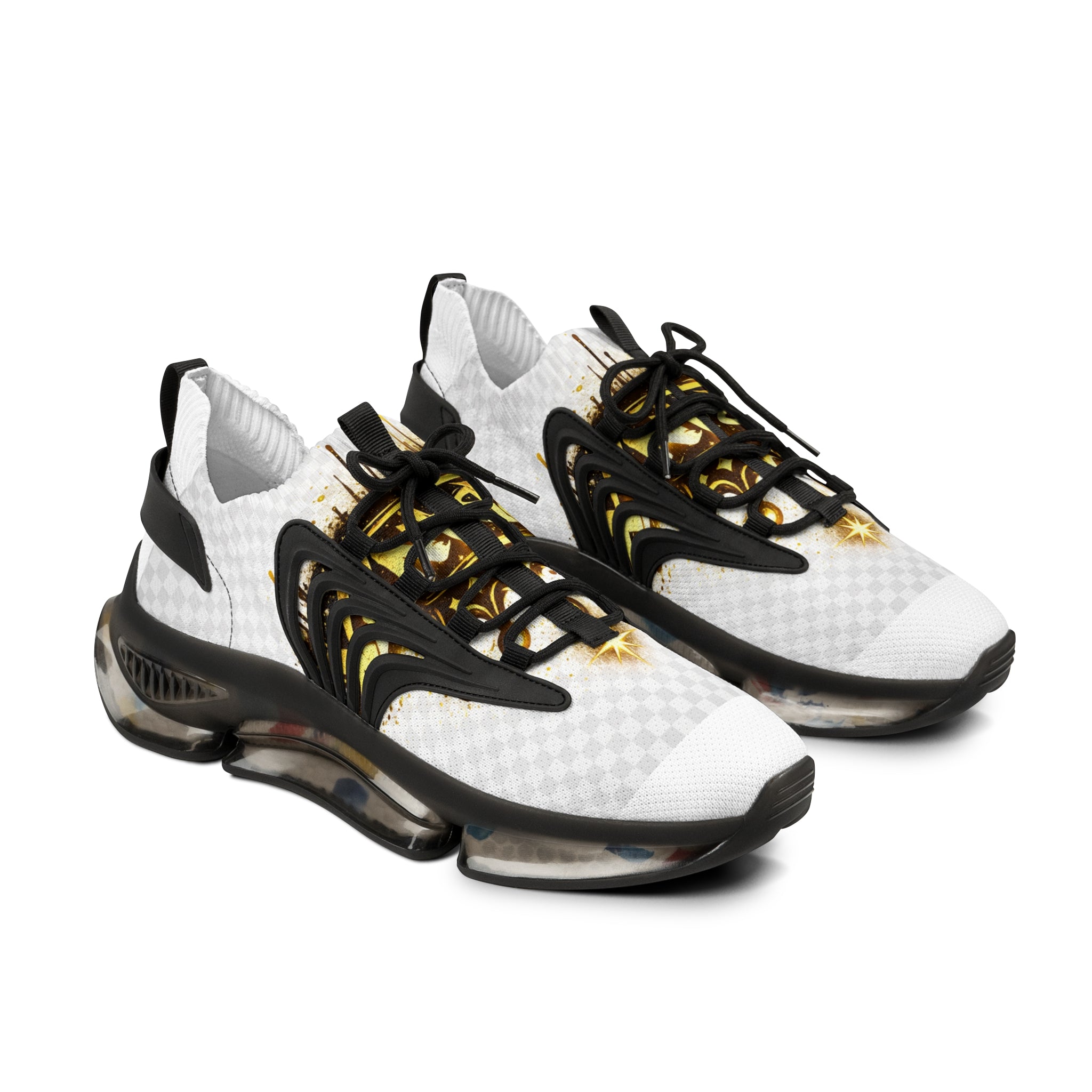 Men's Mesh Sneakers — White Gold Star Athletic Shoes