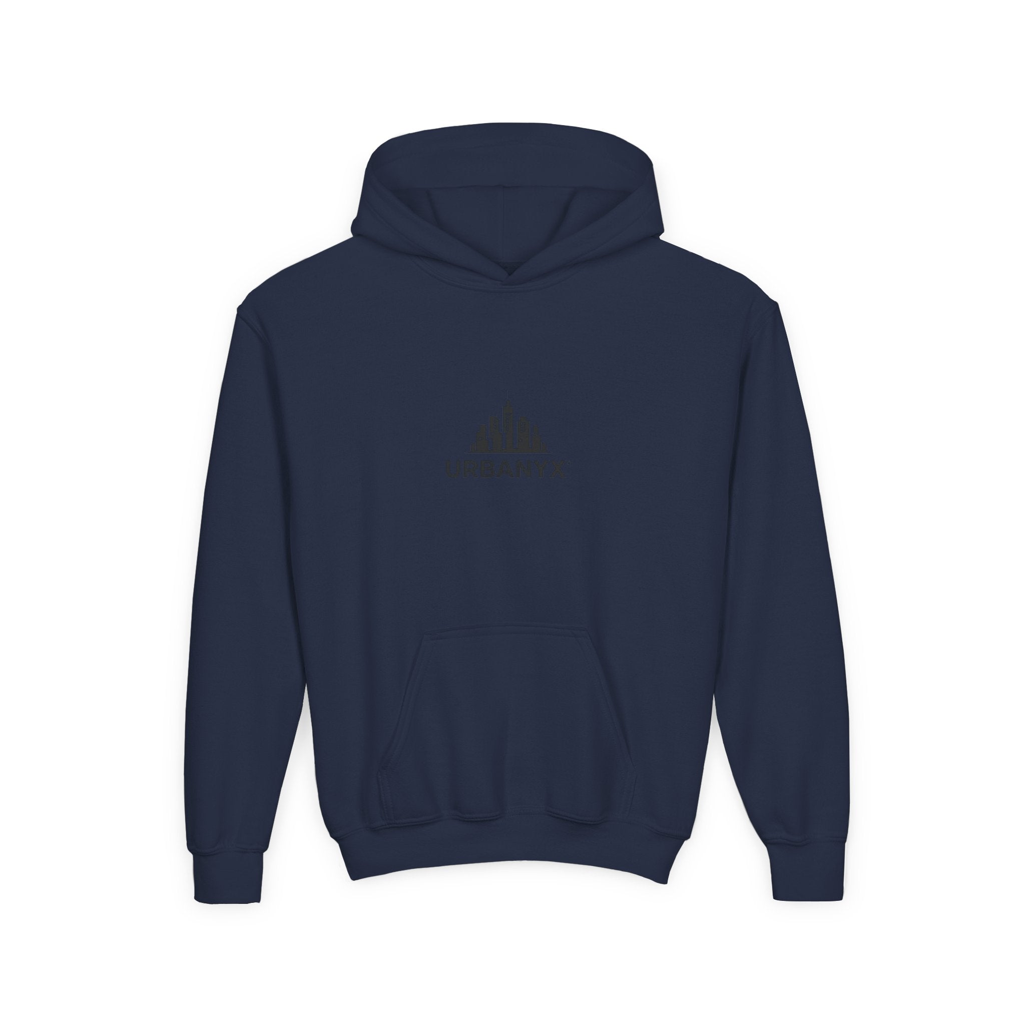 Urbanyx Kids Hoodie — UrbanX Logo Front & Colorful Graffiti Back Youth Sweatshirt