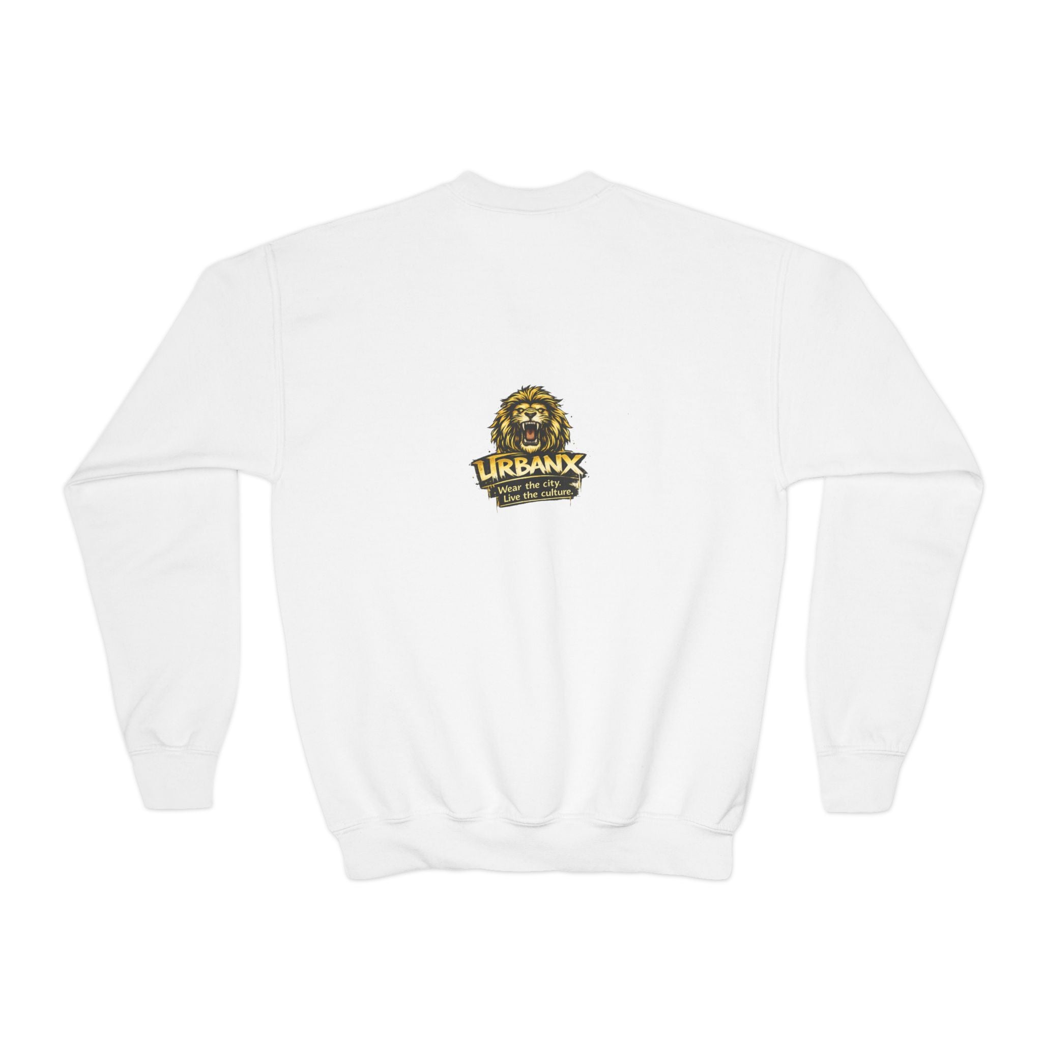 Urbanyx Youth Crewneck Sweatshirt - Colorful Urban Graffiti Logo Crew