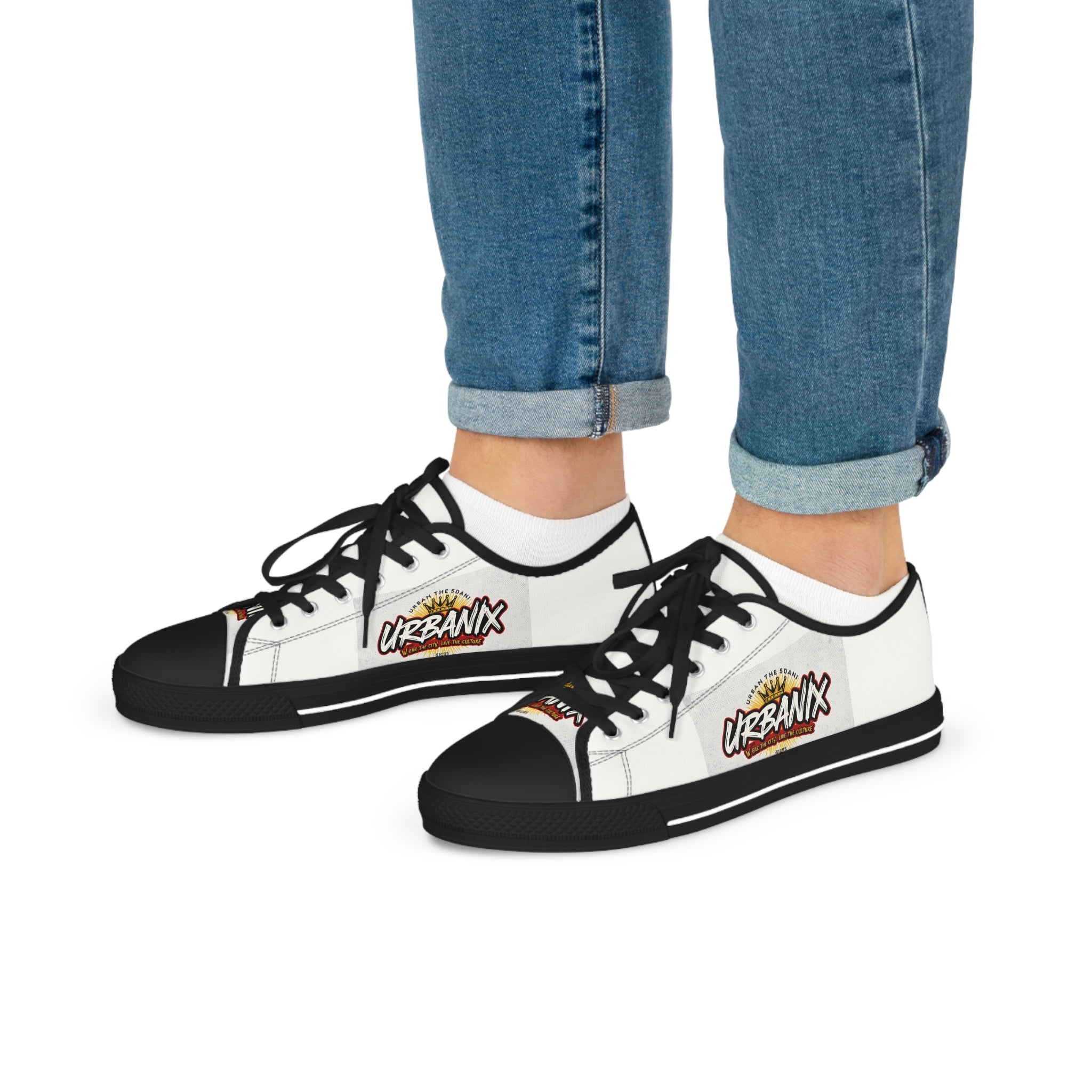 Urbanyv Low Top Sneakers — Urban Graffiti Logo Casual Shoes