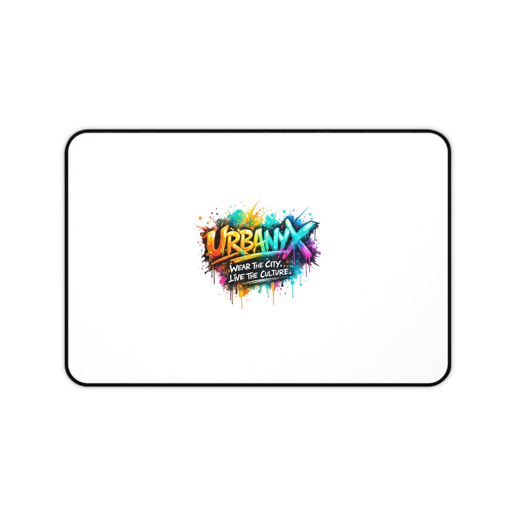Urbanyx Graffiti Desk Mat — 'Wear the City, Live the Culture' Large Mouse Pad