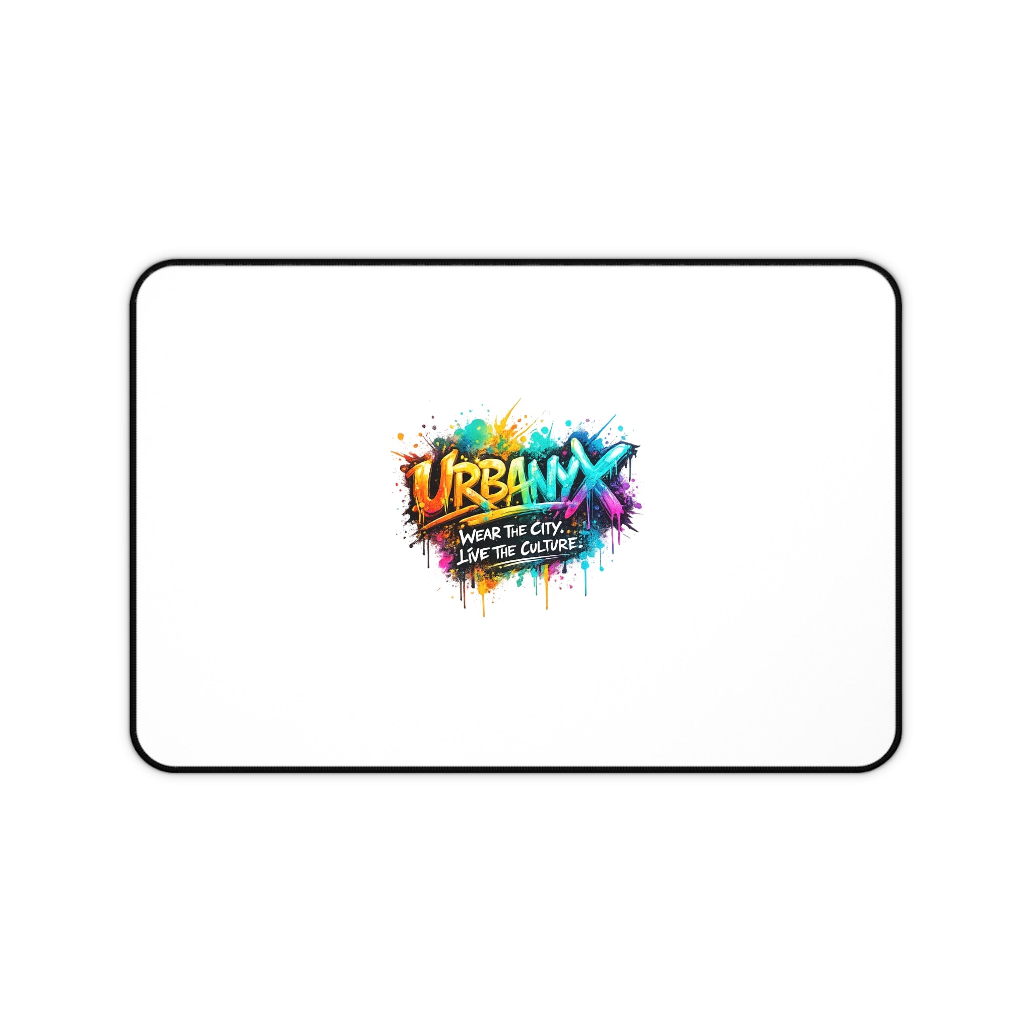 Urbanyx Graffiti Desk Mat — 'Wear the City, Live the Culture' Large Mouse Pad