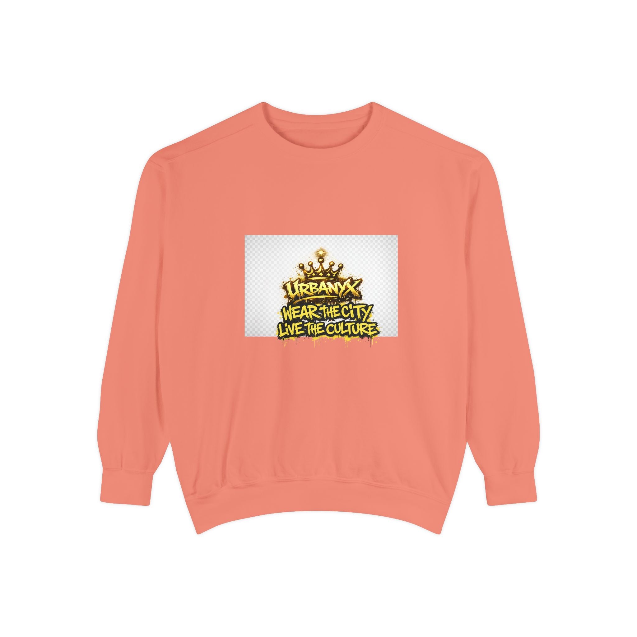 Urbanyx Crown Sweatshirt — "Wear The City Live The Culture" Graphic Crewneck