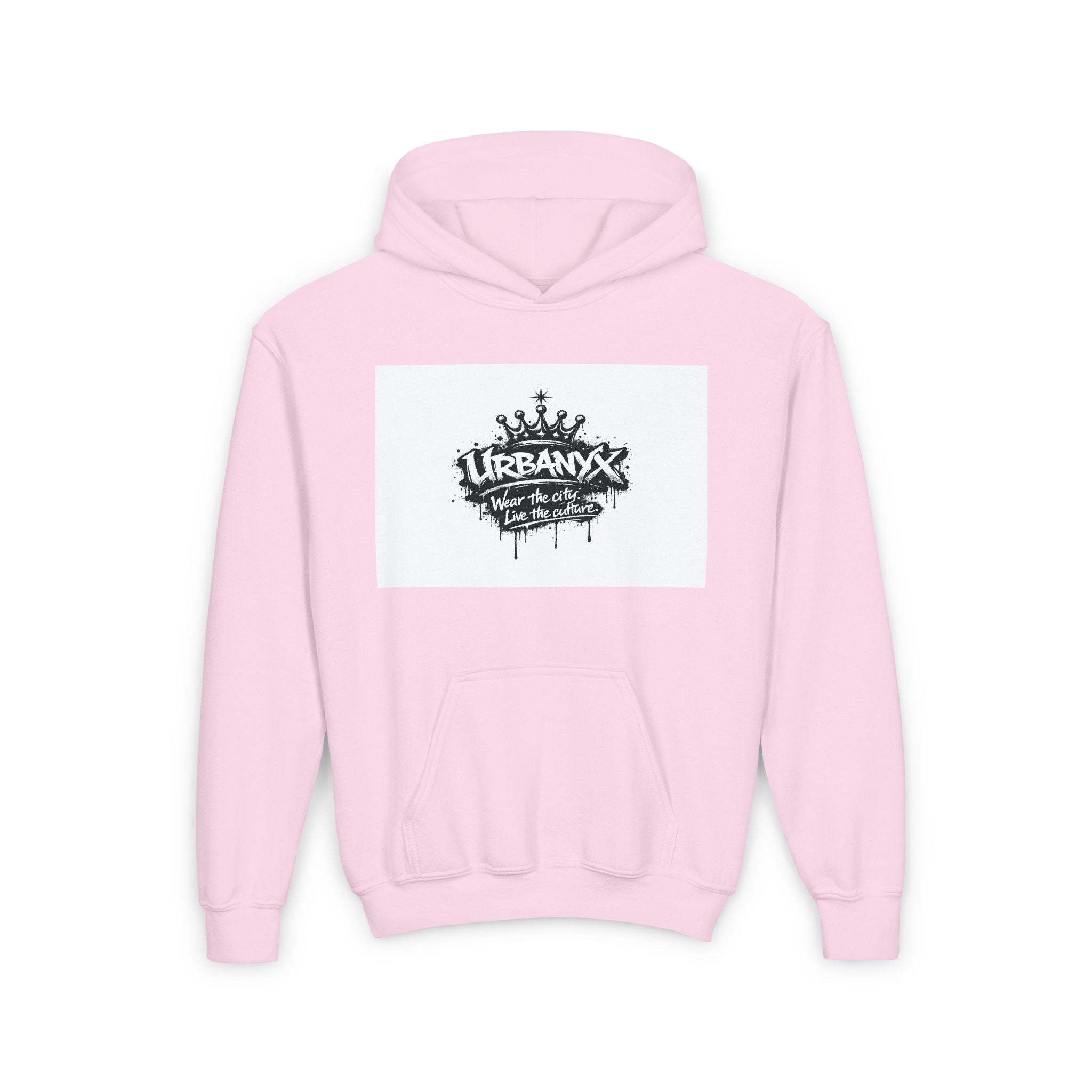 Urbanyx Youth Hoodie — UrbanX Graffiti Logo Sweatshirt (Color Splash)