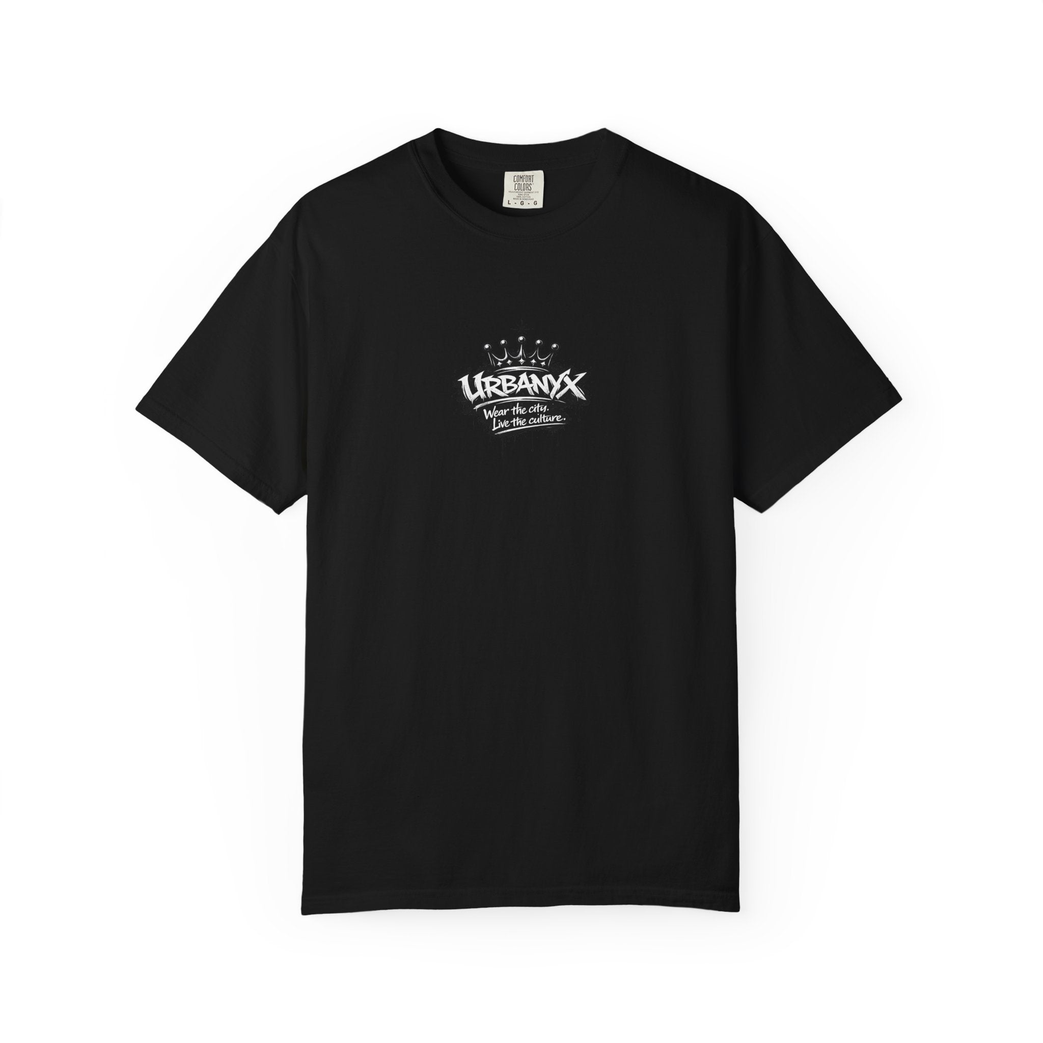 UrbanX Crown Logo T-Shirt — Small Chest Graphic Streetwear Tee