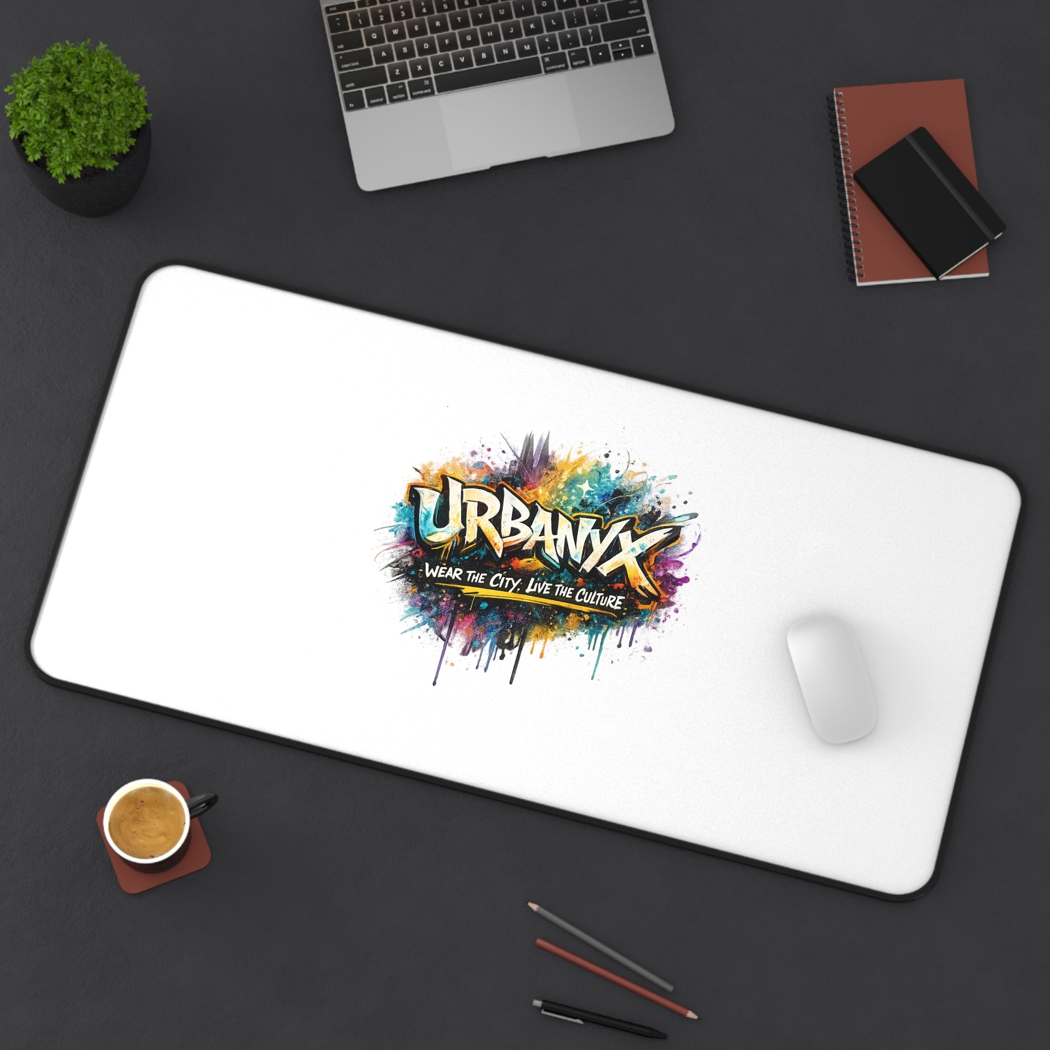 Urbanyx Desk Mat — UrbanX Graffiti Logo Desk Mat ("Urbanx: Where the City Lives the Culture")