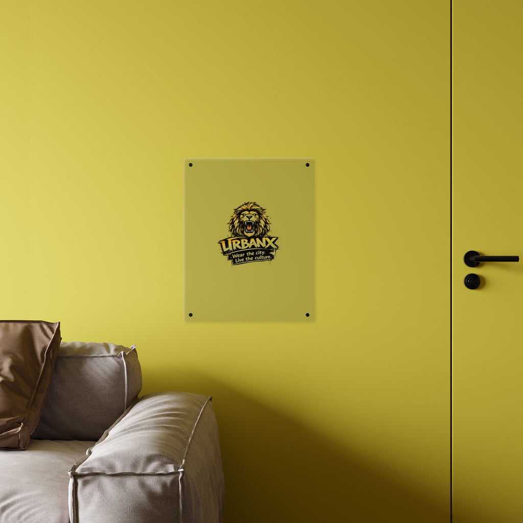 Urbanyx Acrylic Wall Art Panel — UrbanX Roaring Lion Logo Decor