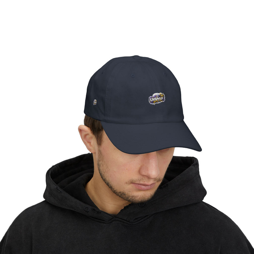 Urbanyx Collection — Retro Splash Logo Embroidered Baseball Hat