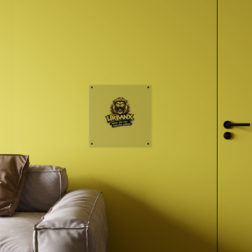 Urbanyx Acrylic Wall Art Panel — UrbanX Roaring Lion Logo Decor