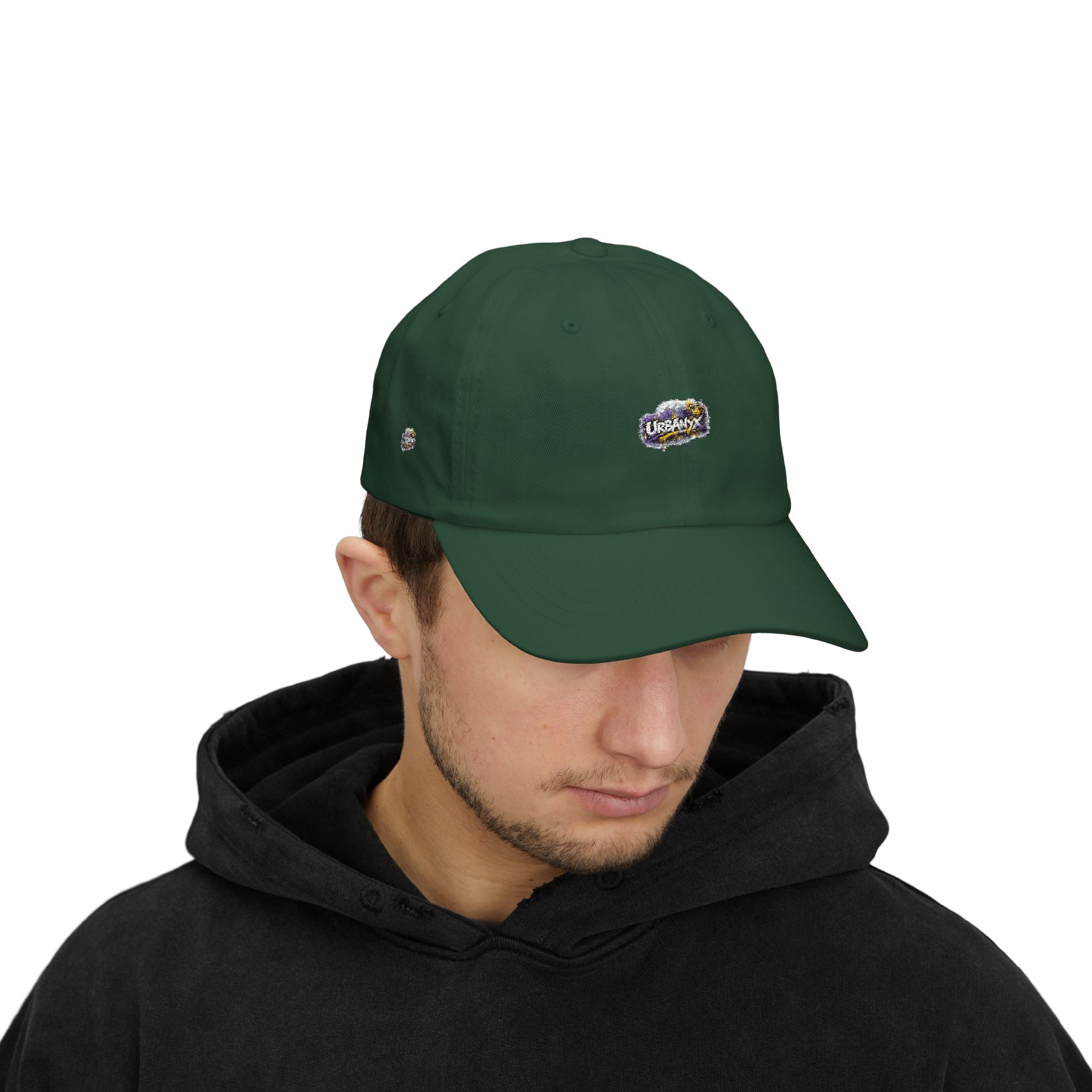 Urbanyx Collection — Retro Splash Logo Embroidered Baseball Hat
