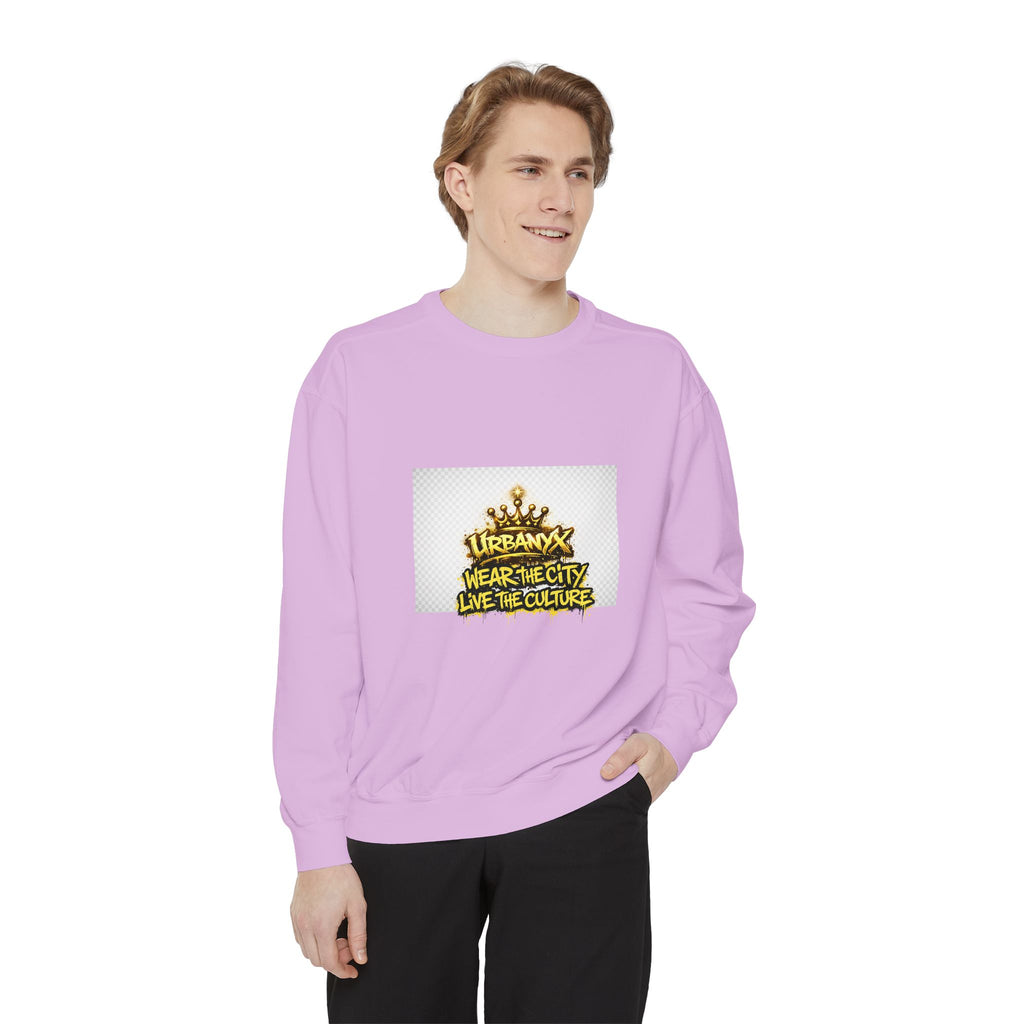Urbanyx Crown Sweatshirt — "Wear The City Live The Culture" Graphic Crewneck