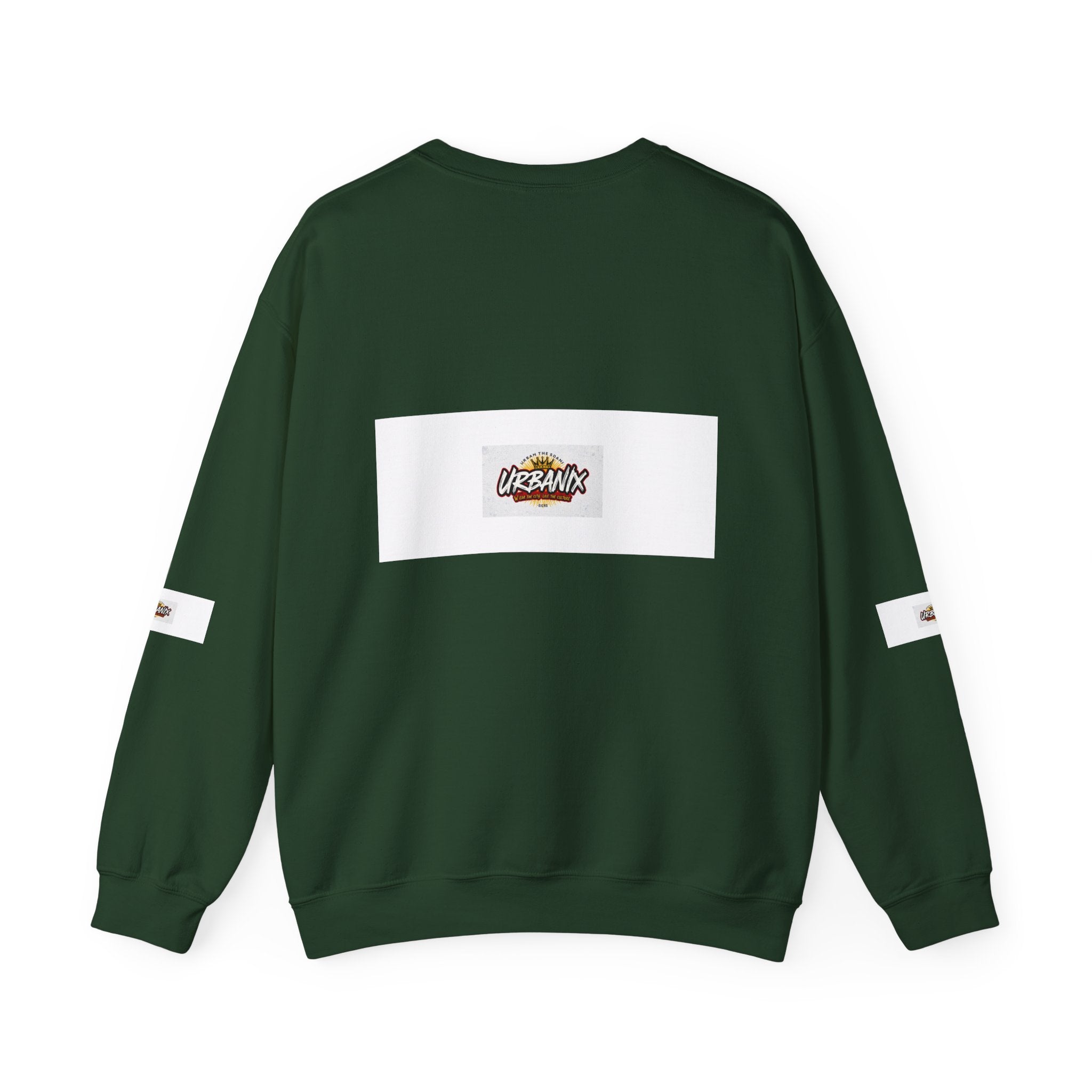 Crewneck Sweatshirt — 'Vibrant Urbanix' Logo Minimalist Streetwear