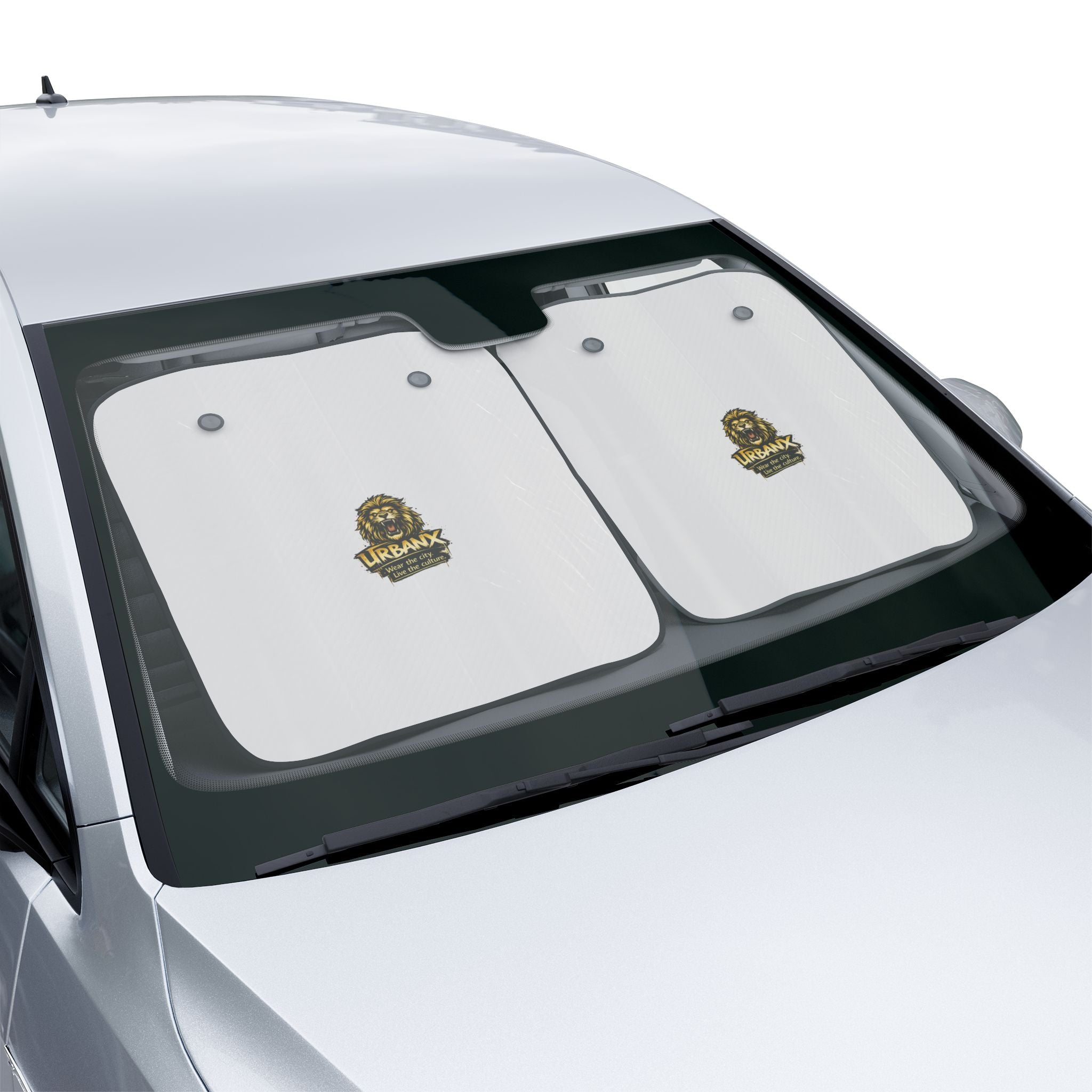 Urbanyx Car Sun Shade — UrbanX Lion Logo Windshield Protector