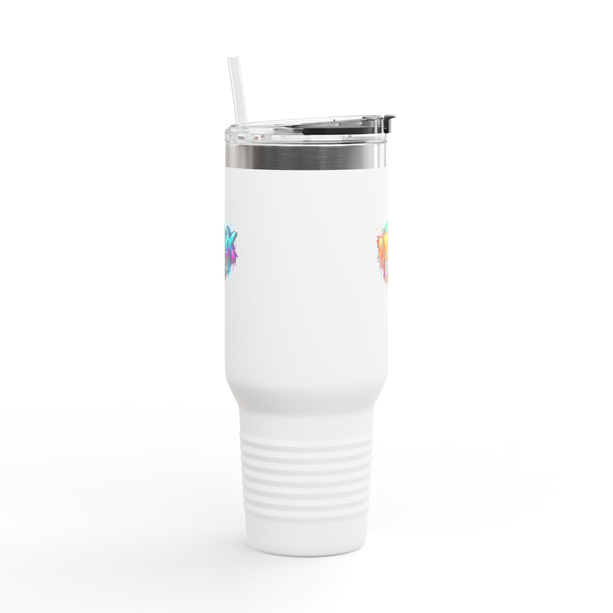 Urbanyx 40oz Insulated Travel Mug — Urban Graffiti 'Urban X' Colorful Logo