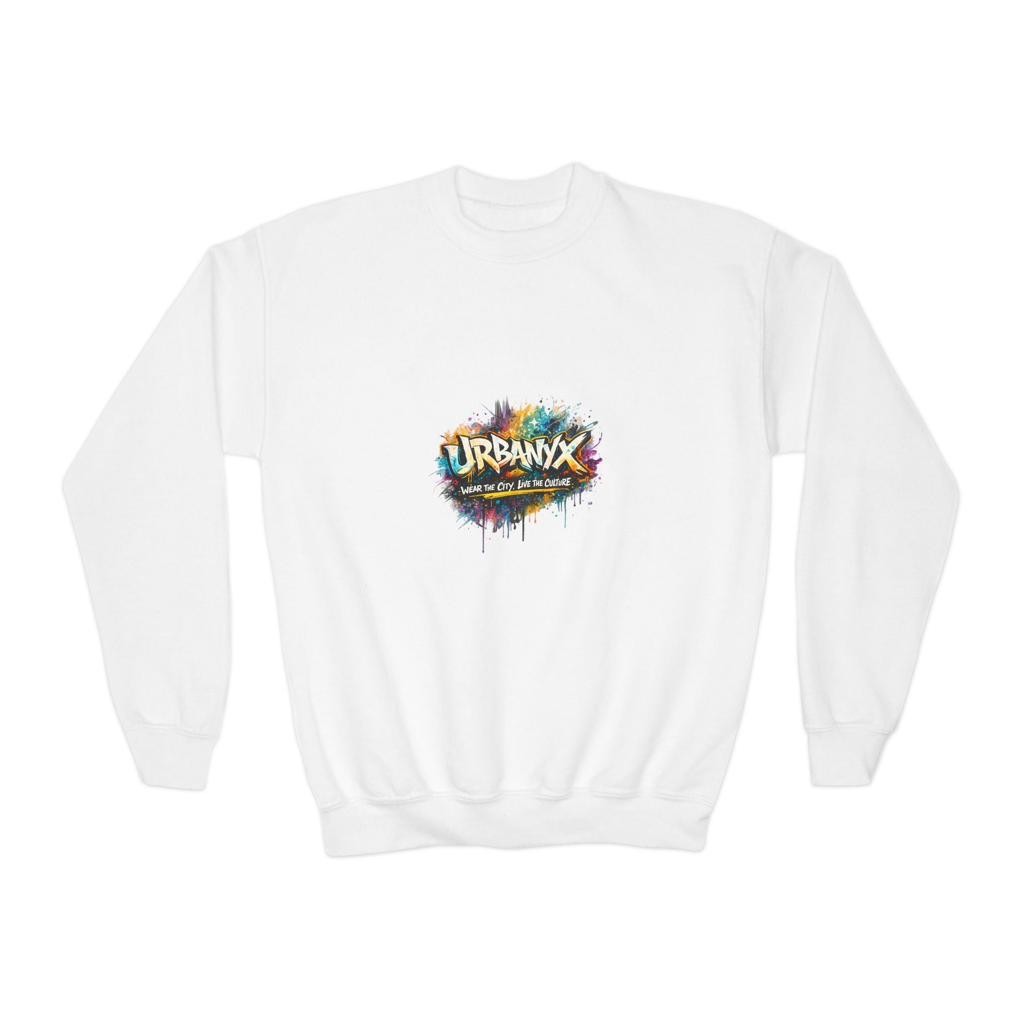 Urbanyx Youth Sweatshirt — 'Urbana' Colorful Graffiti Crewneck