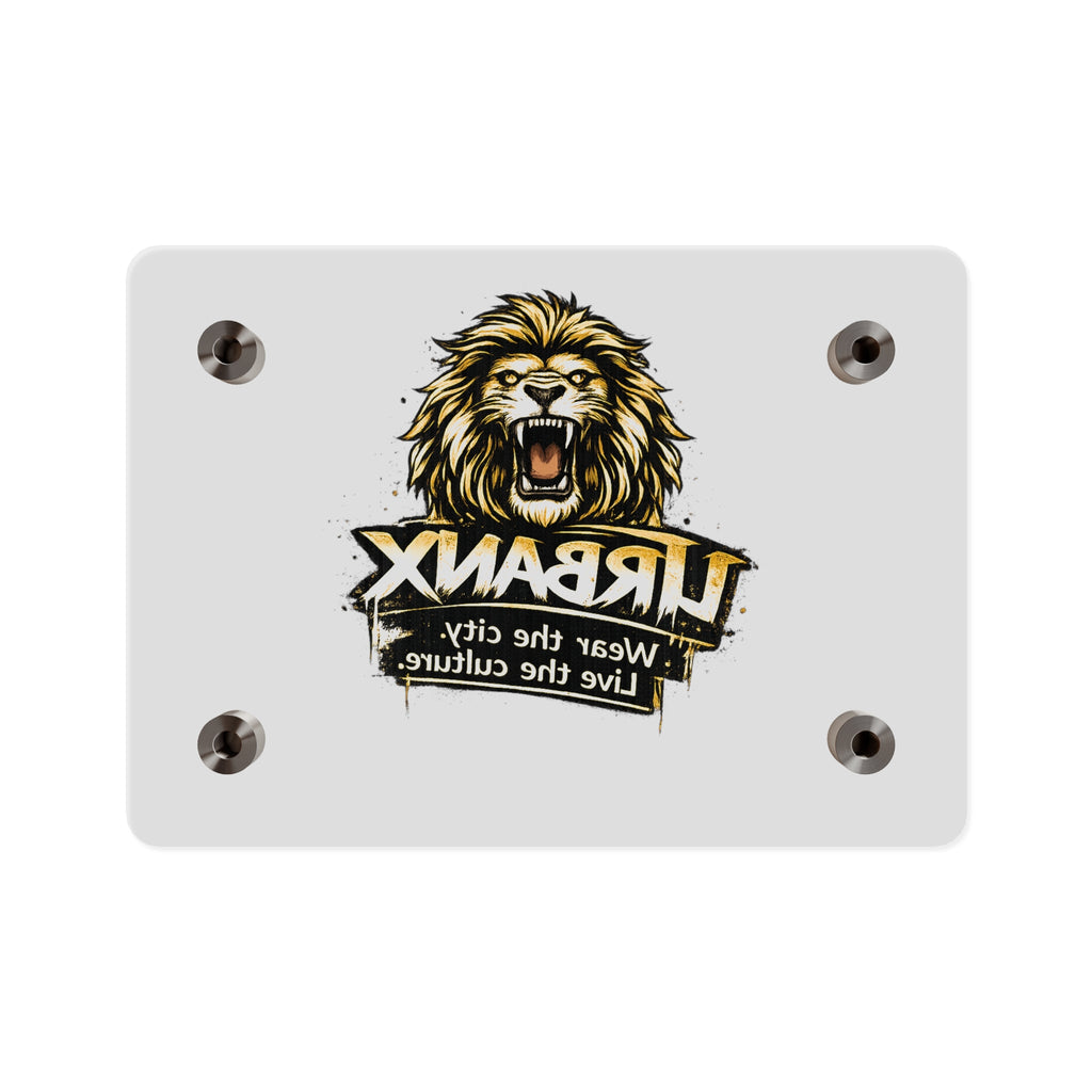 Urbanyx Acrylic Wall Art Panel — UrbanX Roaring Lion Logo Decor