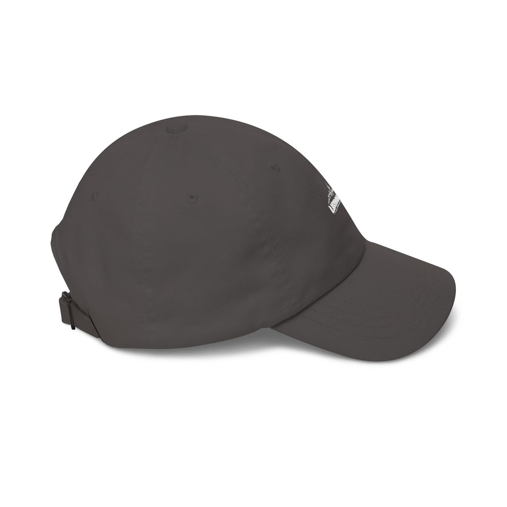 Urbanyx Dad Cap — Minimalist White Skyline Embroidered Hat