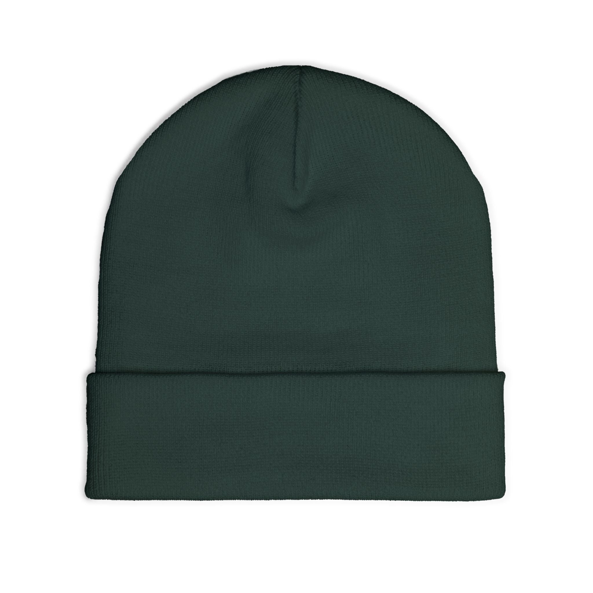 Urbanyx Embroidered Lion Crest Knit Beanie — Urban Vintage Logo Winter Hat