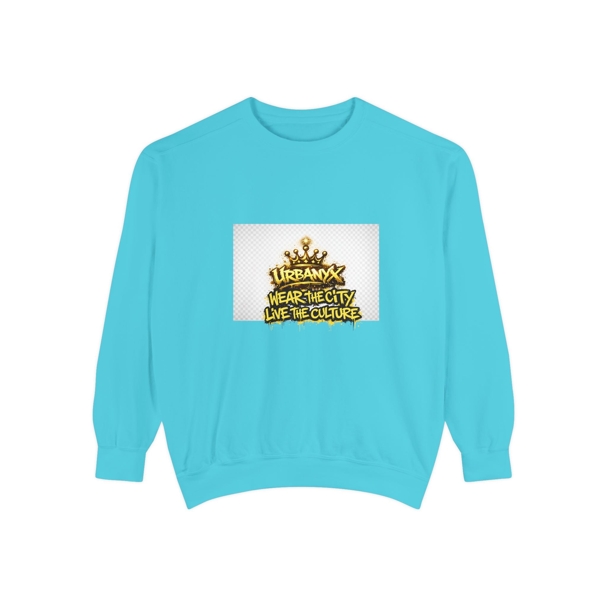 Urbanyx Crown Sweatshirt — "Wear The City Live The Culture" Graphic Crewneck