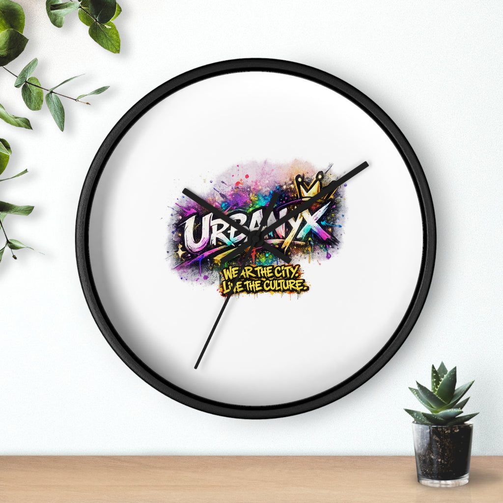 Urbanyx Graffiti Wall Clock — Colorful Street Art Timepiece