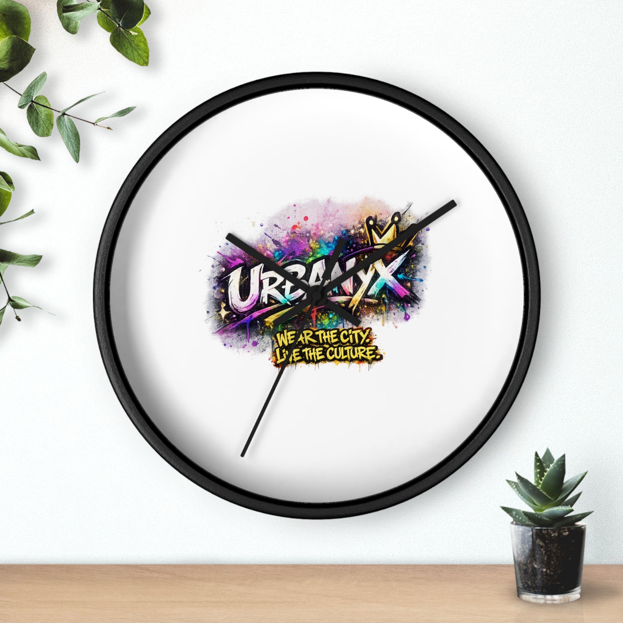 Urbanyx Graffiti Wall Clock — Colorful Street Art Timepiece