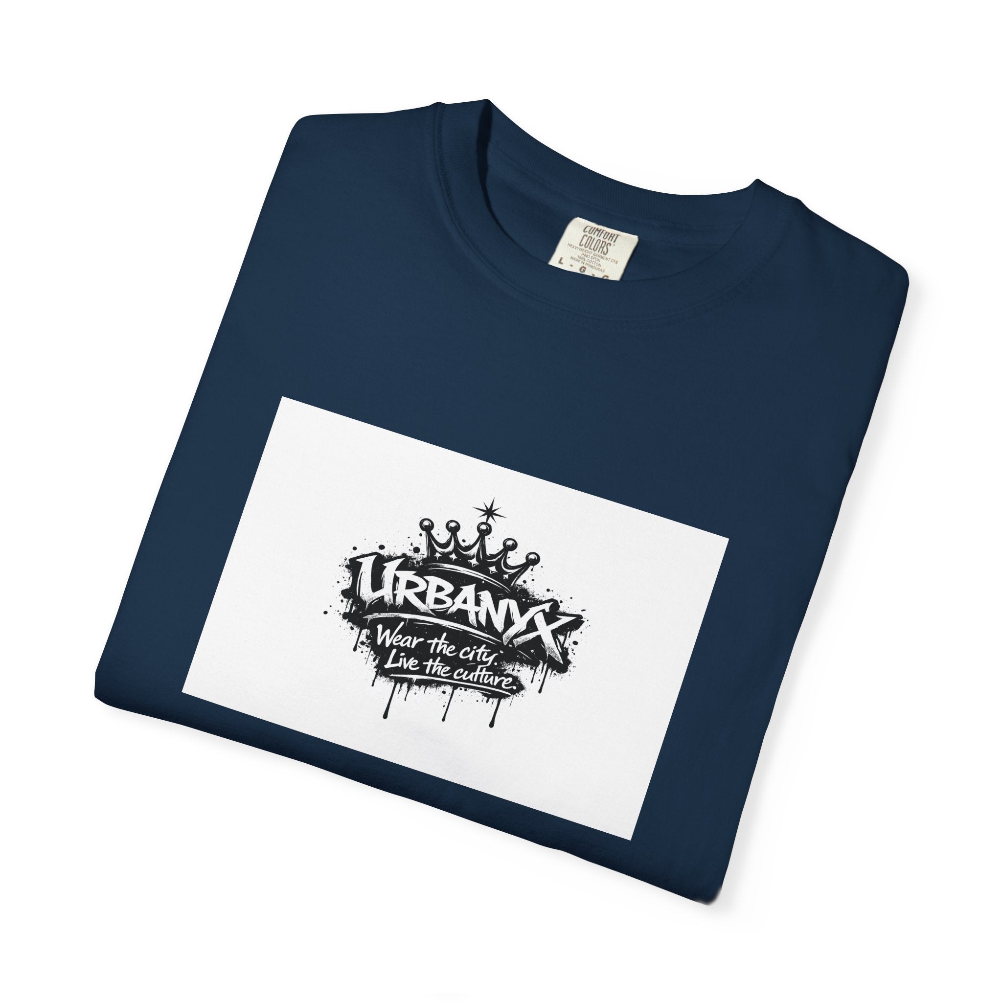 Urban Crown Graphic T-Shirt — "URBANYC" Distressed Logo Tee