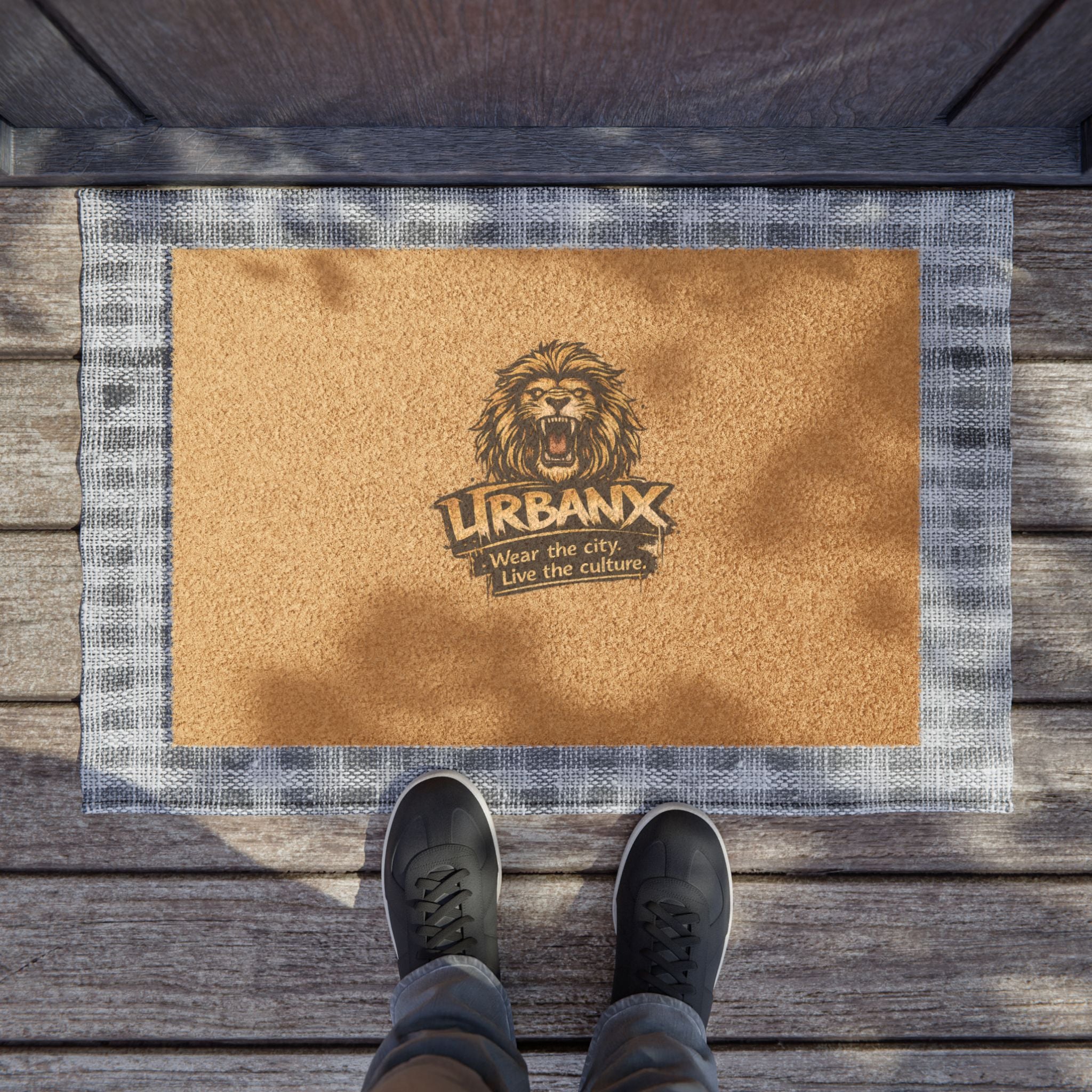 Urbanyx Doormat — UrbanX Lion Logo Coir Welcome Mat