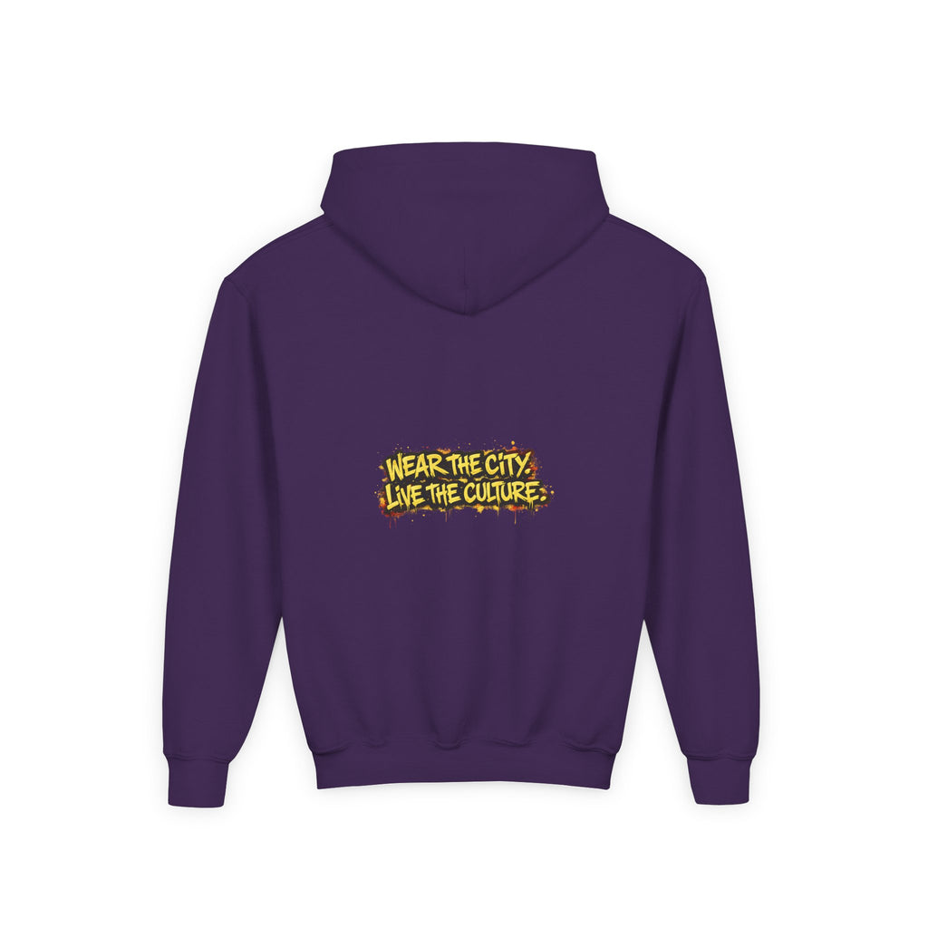 UrbanyX Youth Hoodie — UrbanX Graffiti Crown "Wear the City, Live the Culture" Streetwear