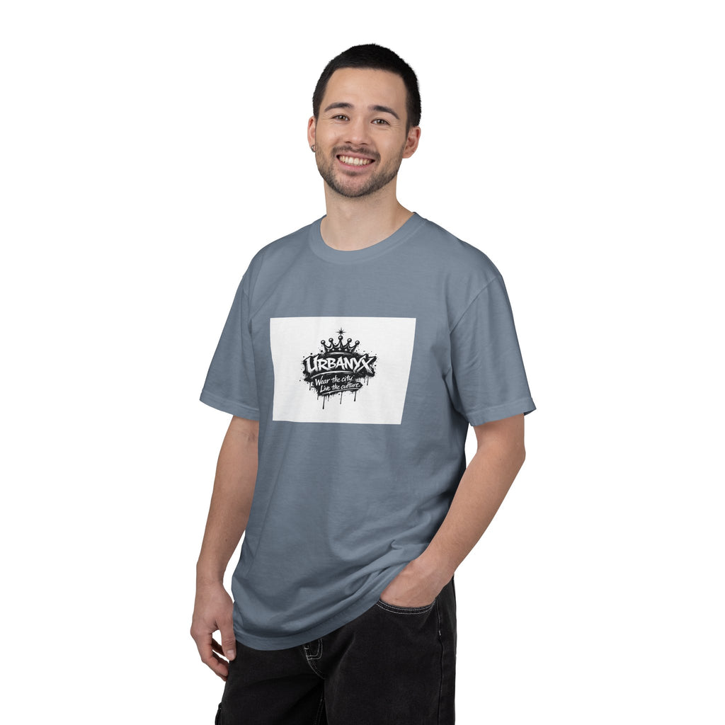 Urban Crown Graphic T-Shirt — "URBANYC" Distressed Logo Tee