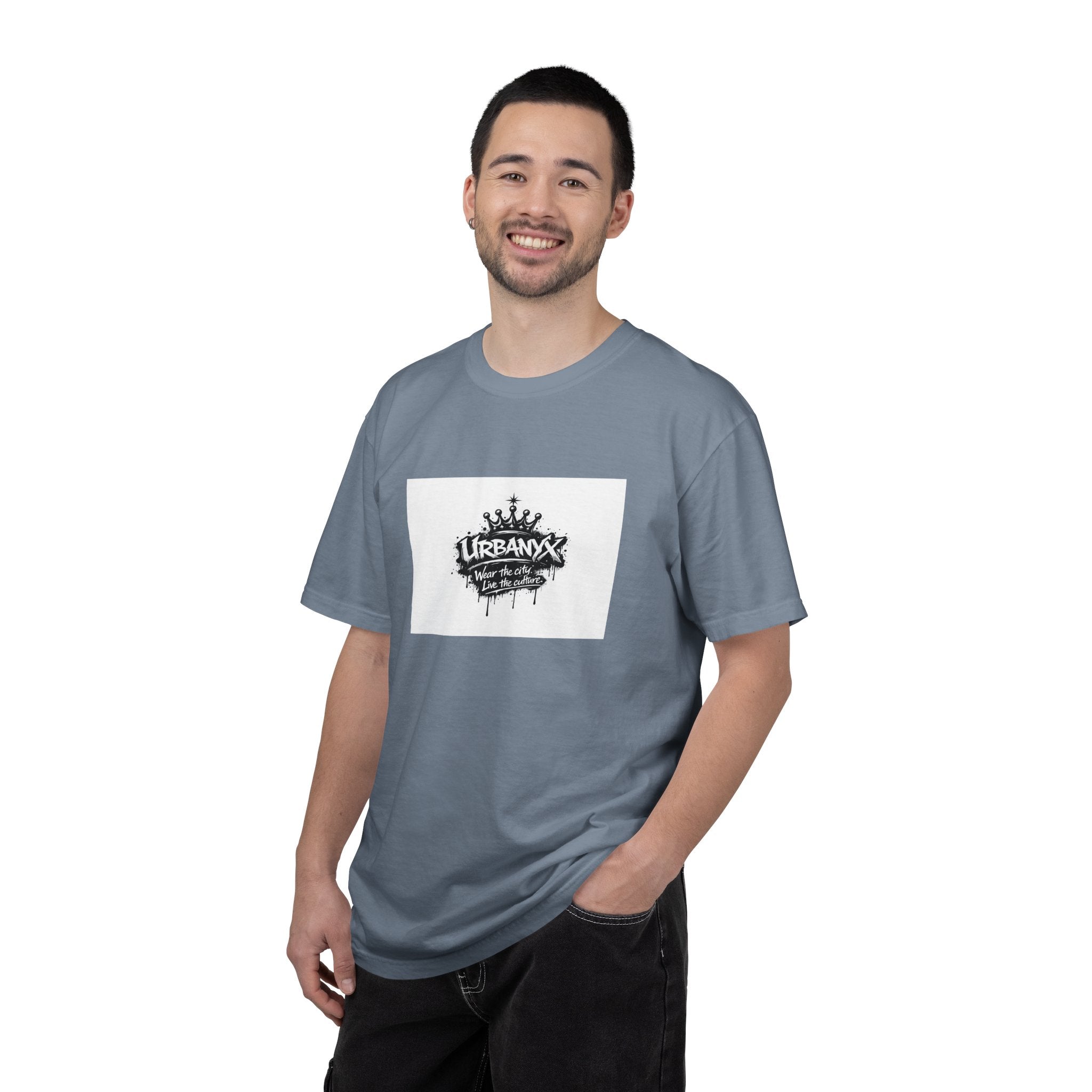Urban Crown Graphic T-Shirt — "URBANYC" Distressed Logo Tee