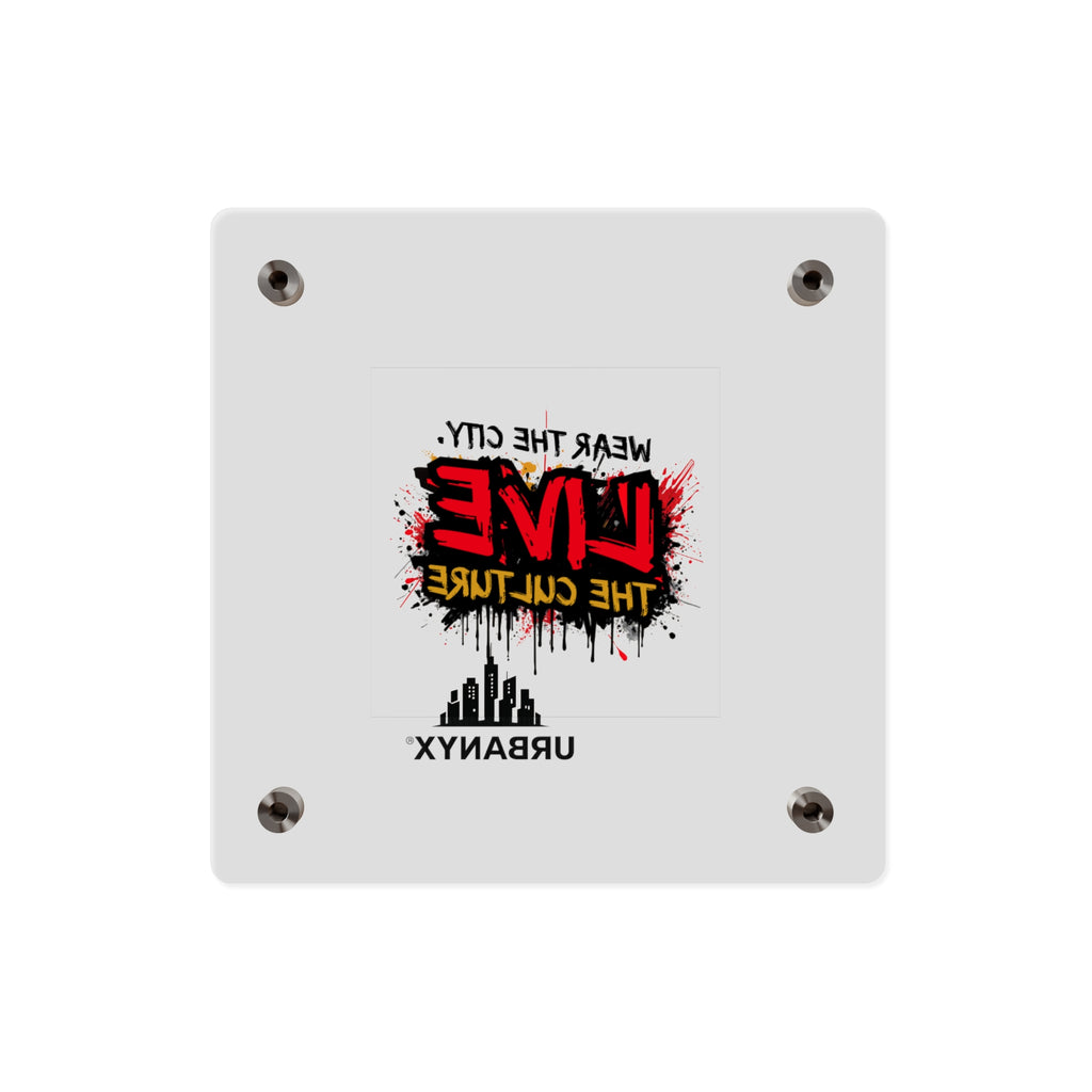 Urbanyx Live The Culture Acrylic Wall Art Panel – Urban Graffiti City Decor